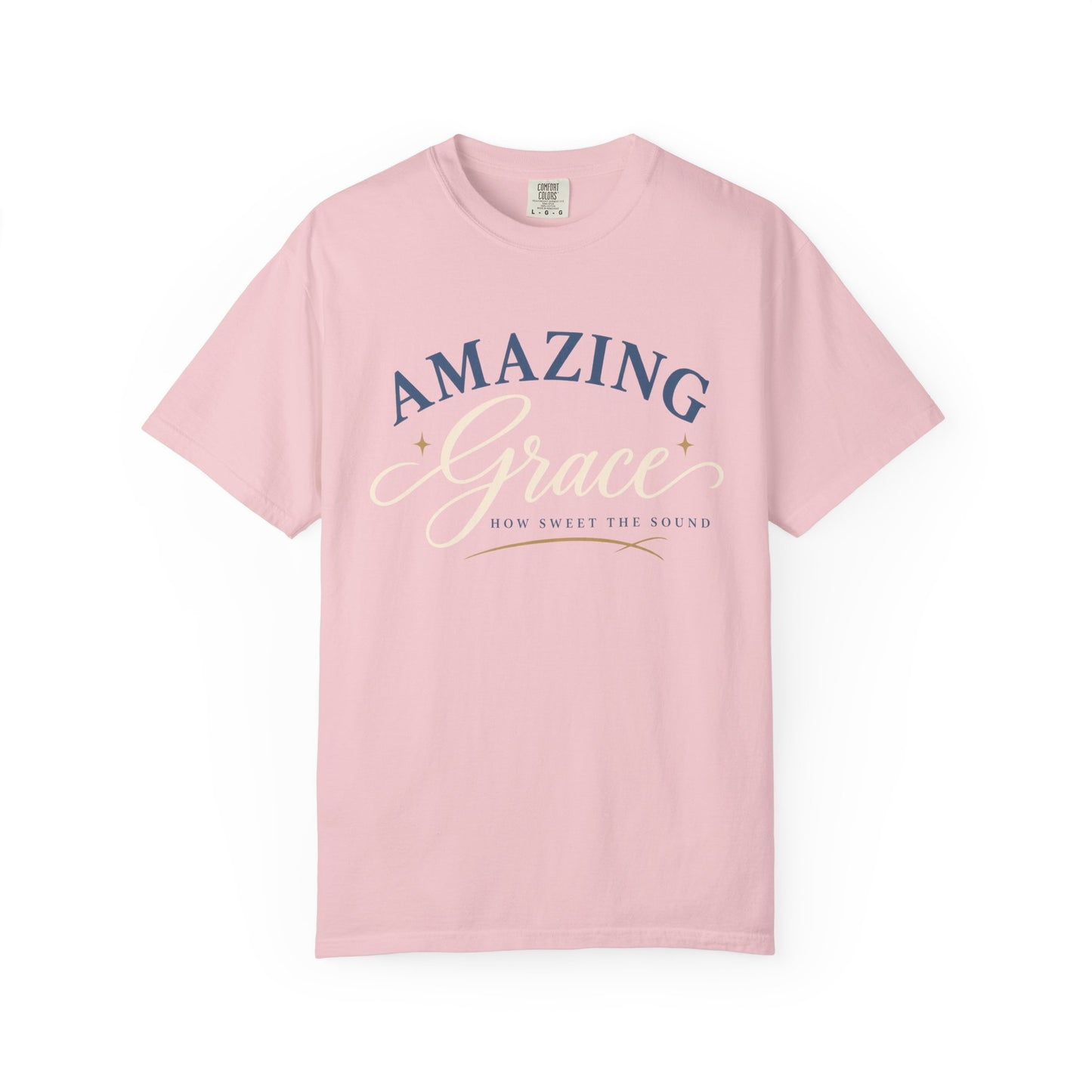 Amazing Grace script T-shirt | Christian faith typography tee