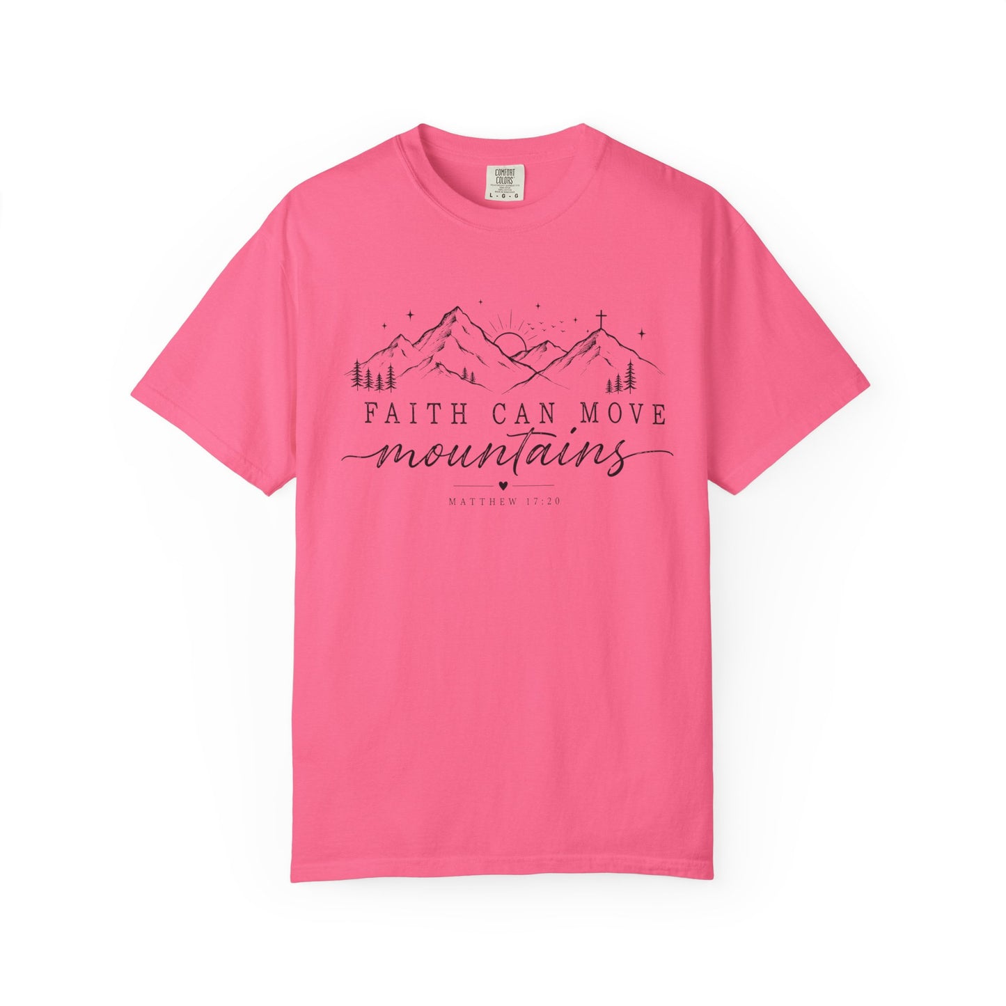 Faith Can Move Mountains T-shirt, Inspirational Scripture