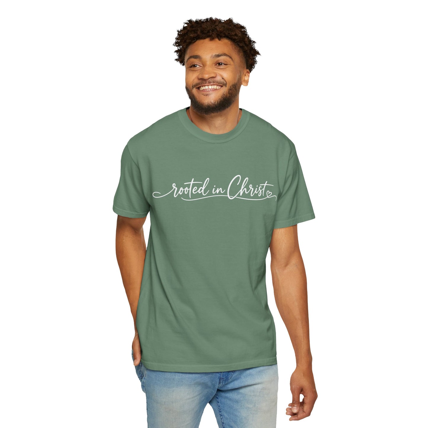 Rooted in Christ T-Shirt | Christian Faith Scripture Tee