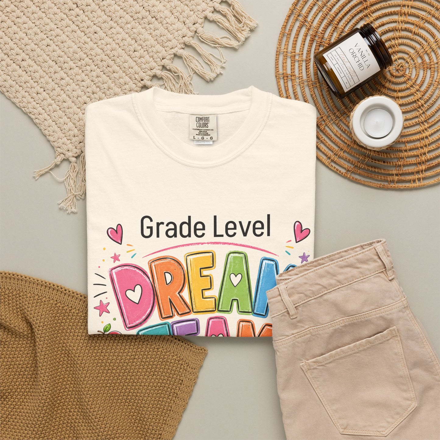 Dream Team Teacher T-Shirt – Personalized Grade Level Classroom Shirt