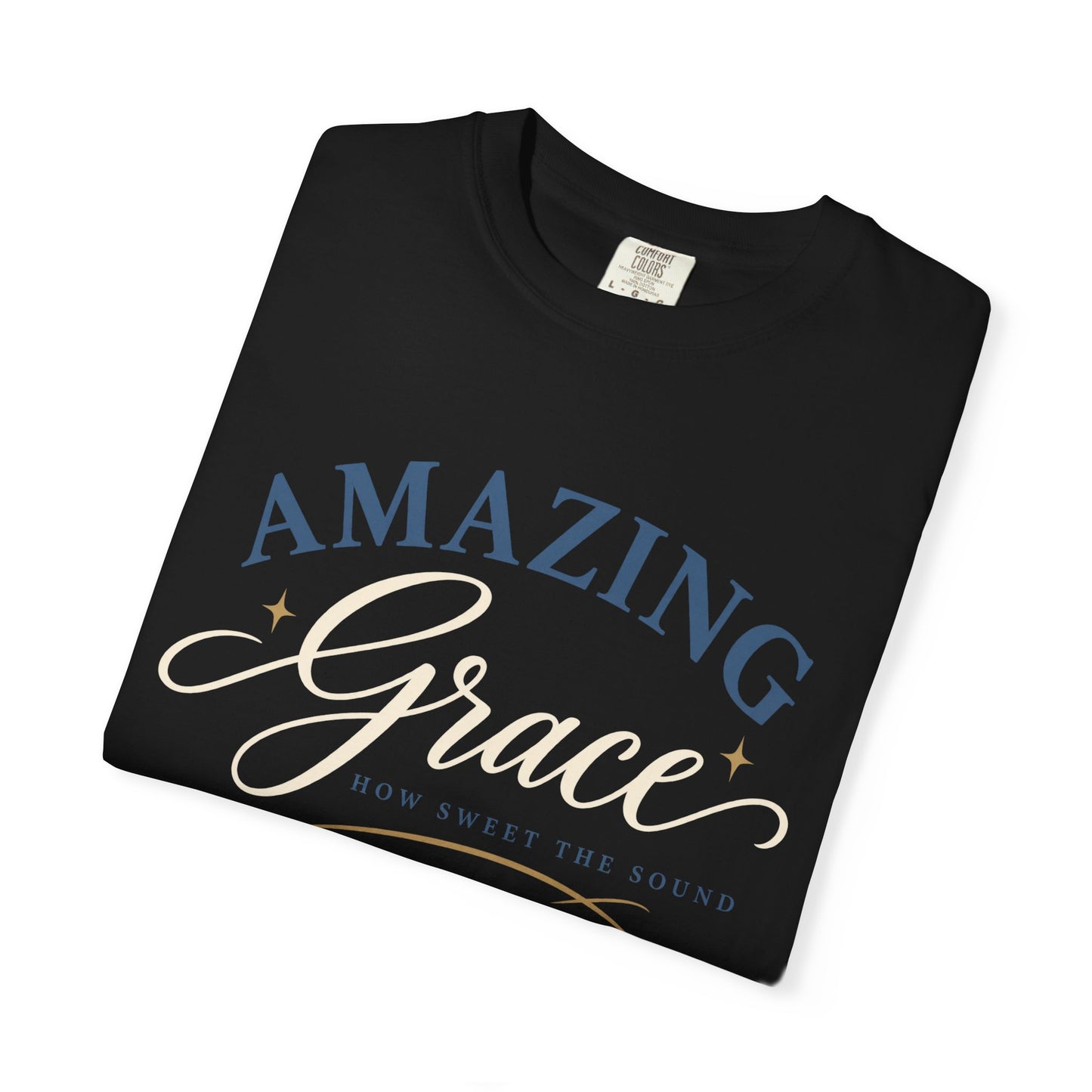 Amazing Grace script T-shirt | Christian faith typography tee