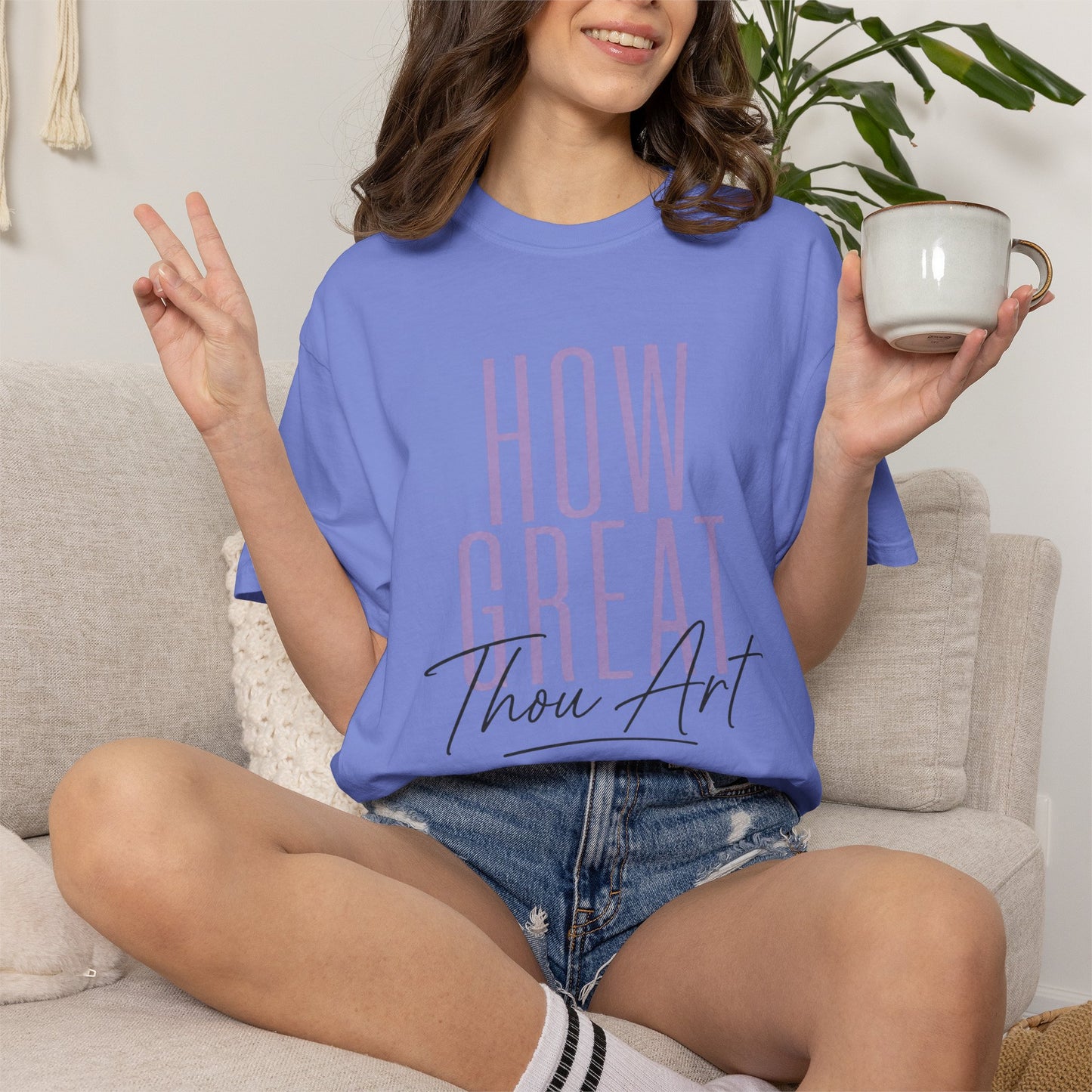 How Great Thou Art T-shirt | Christian Hymn Crewneck Tee, Faith Tee