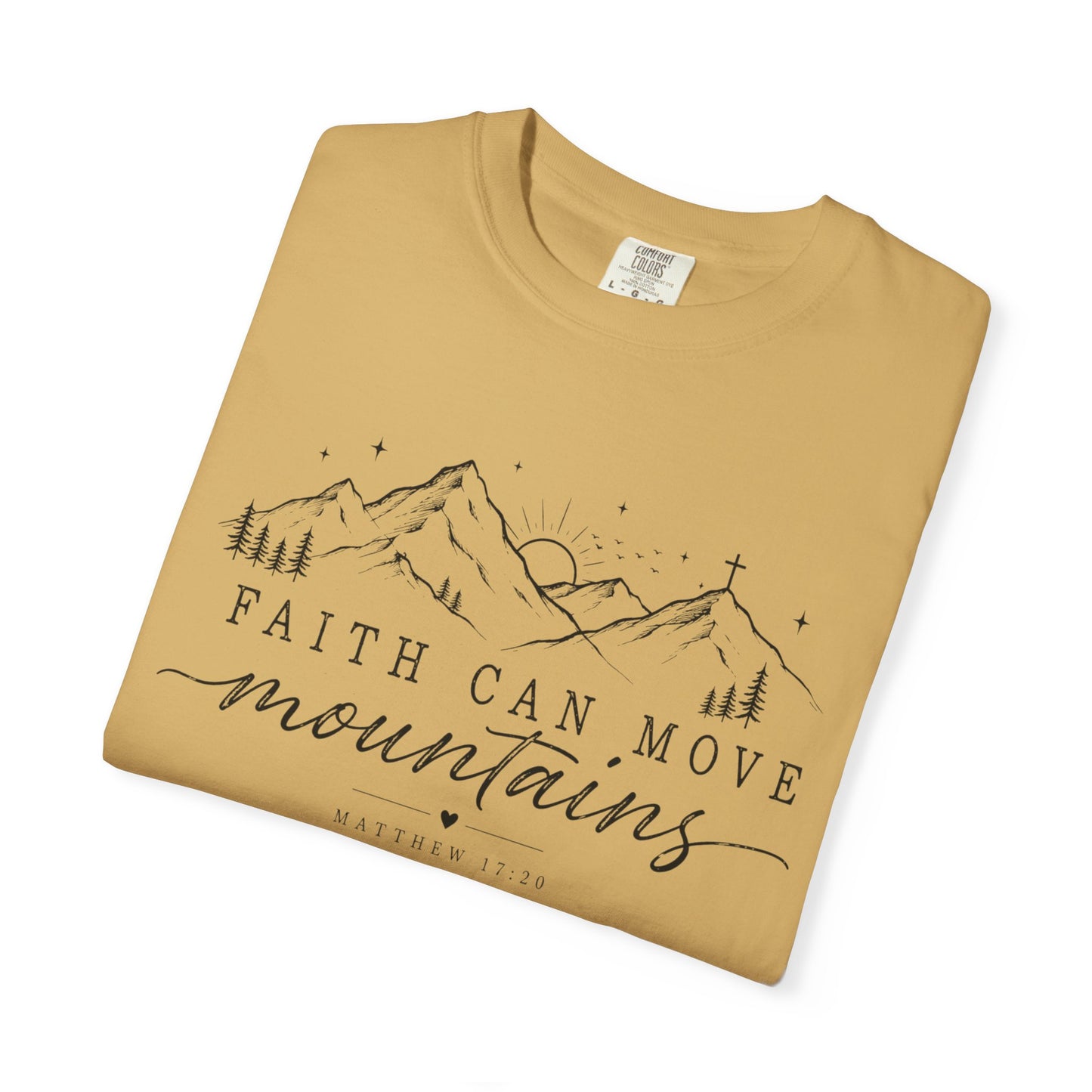 Faith Can Move Mountains T-shirt, Inspirational Scripture