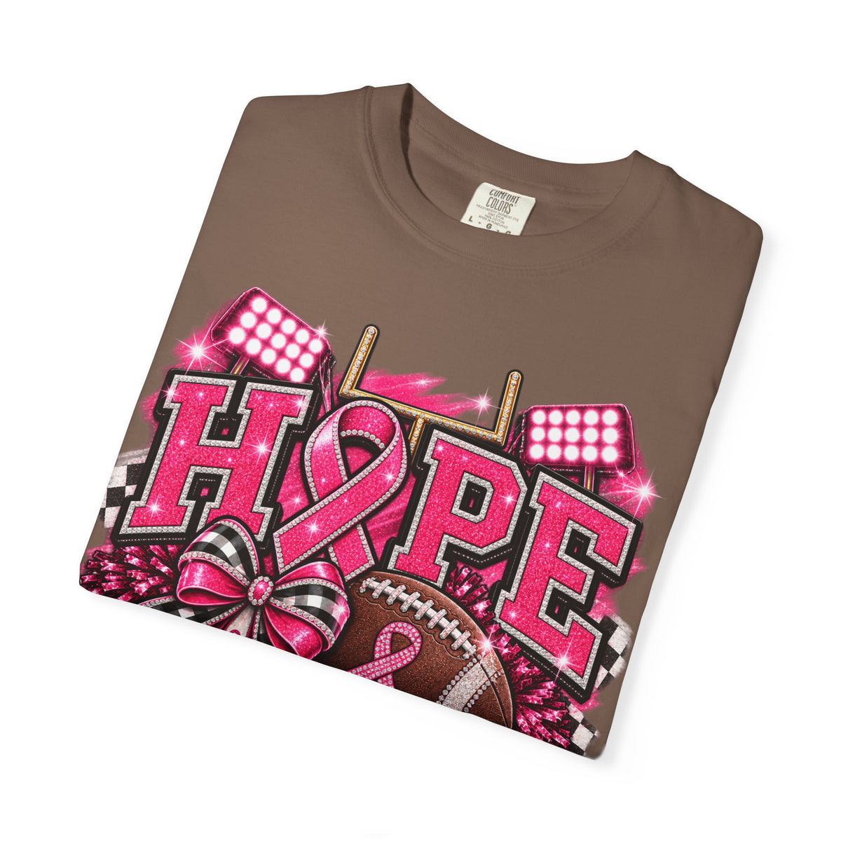 Hope Is Our Home Field cancer awareness football t-shirt – image 18