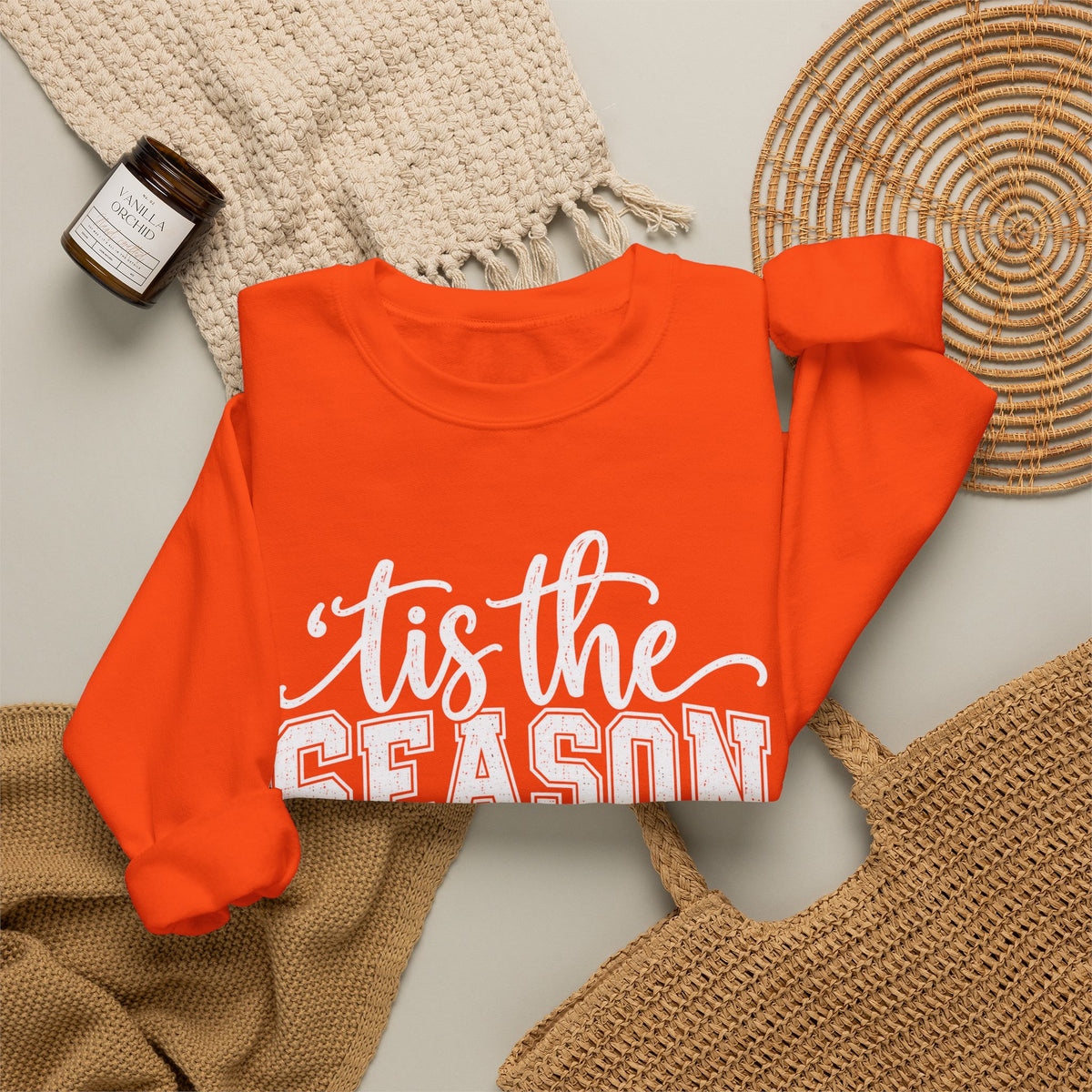 Football 'Tis The Season holiday crewneck sweatshirt – color variant 12