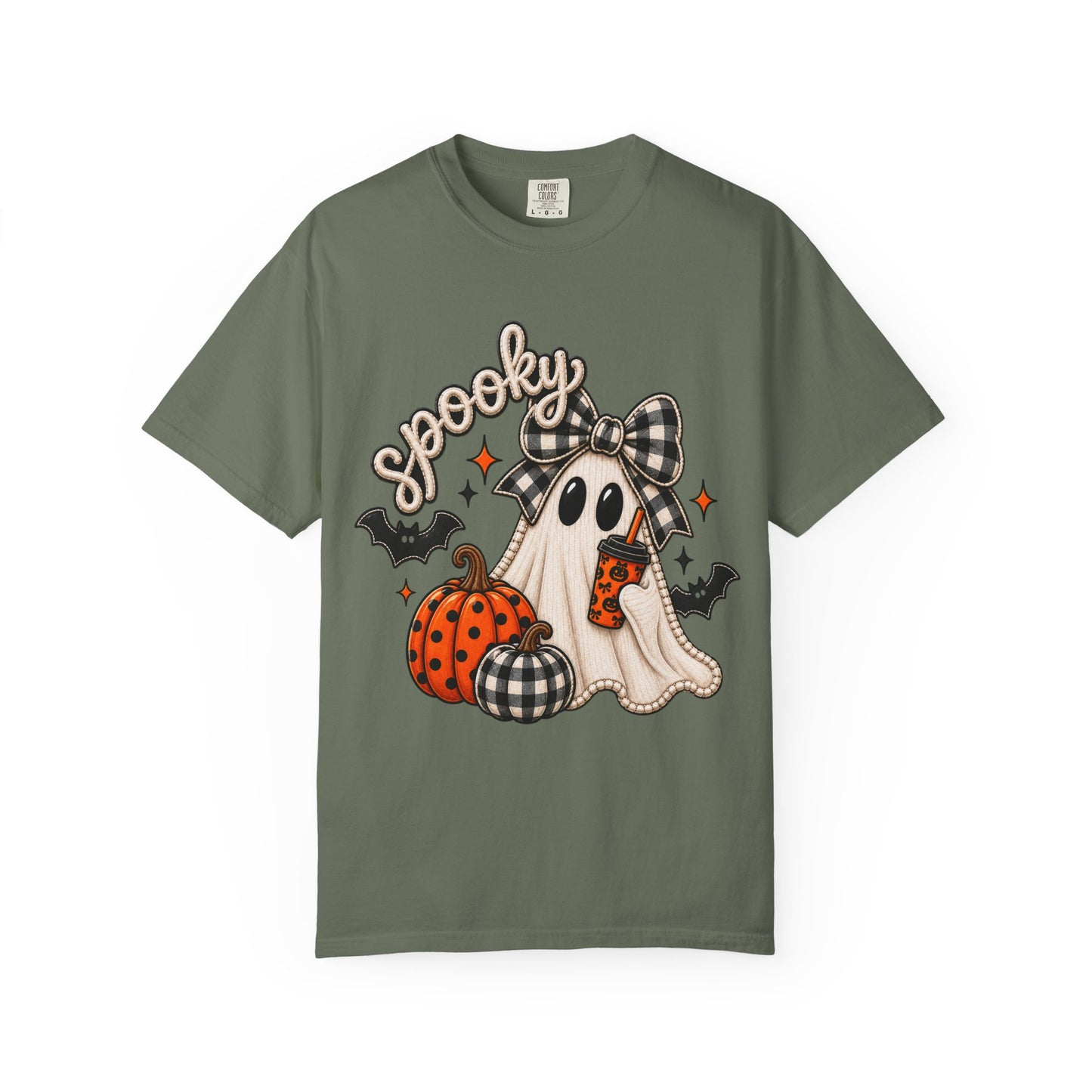 Spooky Ghost Pumpkin Tee | Halloween Printed T-Shirt