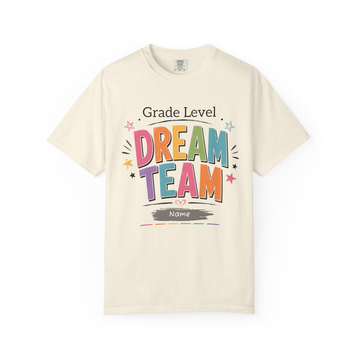 Personalized Dream Team teacher shirt – back view