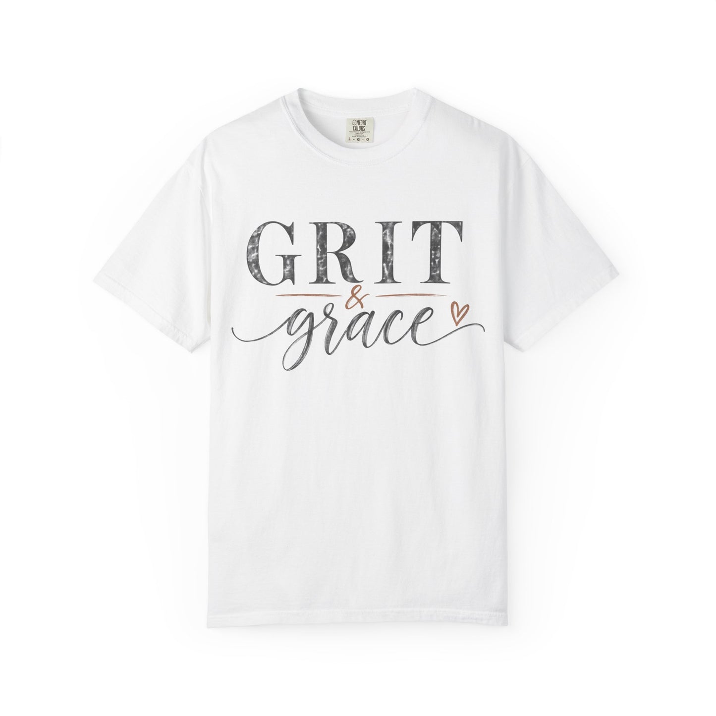 Grit & Grace T‑Shirt — Inspirational Script Graphic Tee