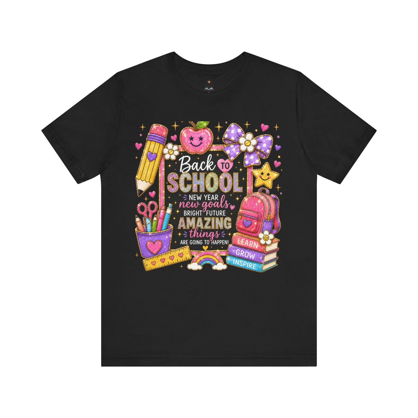 Back to SchoolTee — Cute Chalkboard Pencil Apple Design