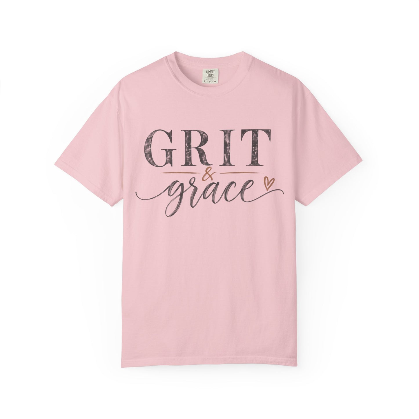 Grit & Grace T‑Shirt — Inspirational Script Graphic Tee