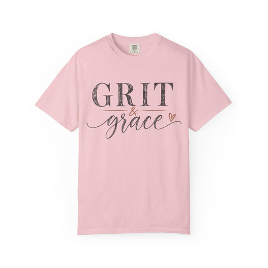 Grit & Grace T‑Shirt — Inspirational Script Graphic Tee