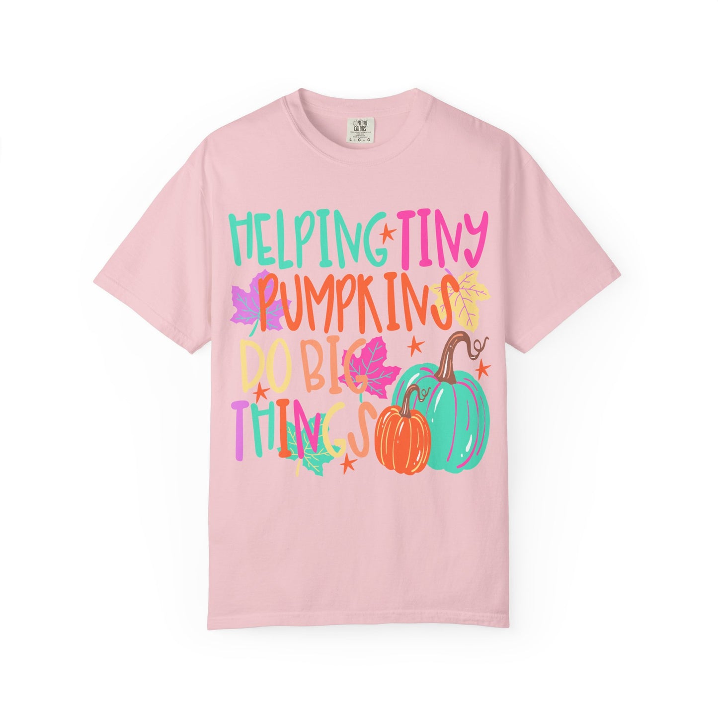 Helping Tiny Pumpkins | Fall Teacher Shirt | Comfort Colors® Pumpkin Tee
