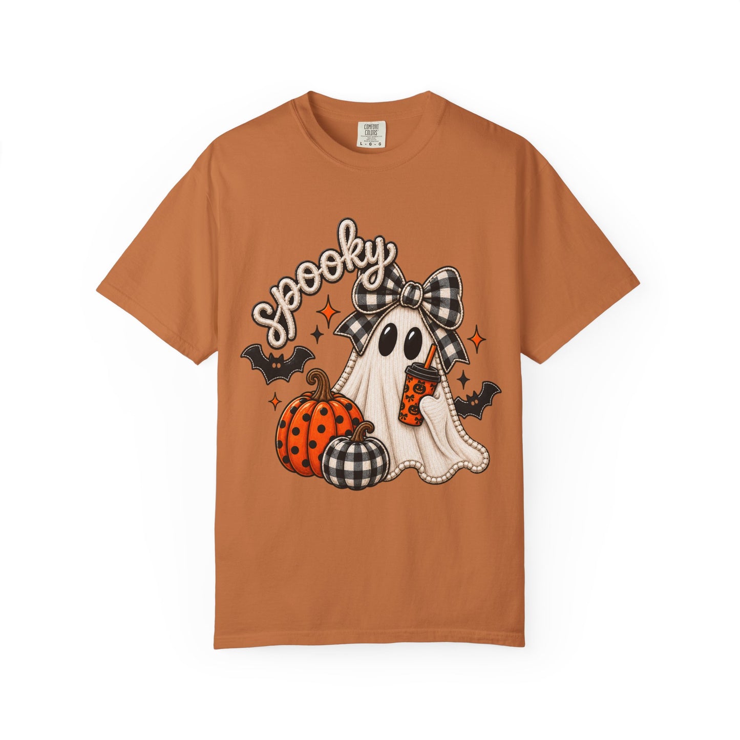 Spooky Ghost Pumpkin Tee | Halloween Printed T-Shirt