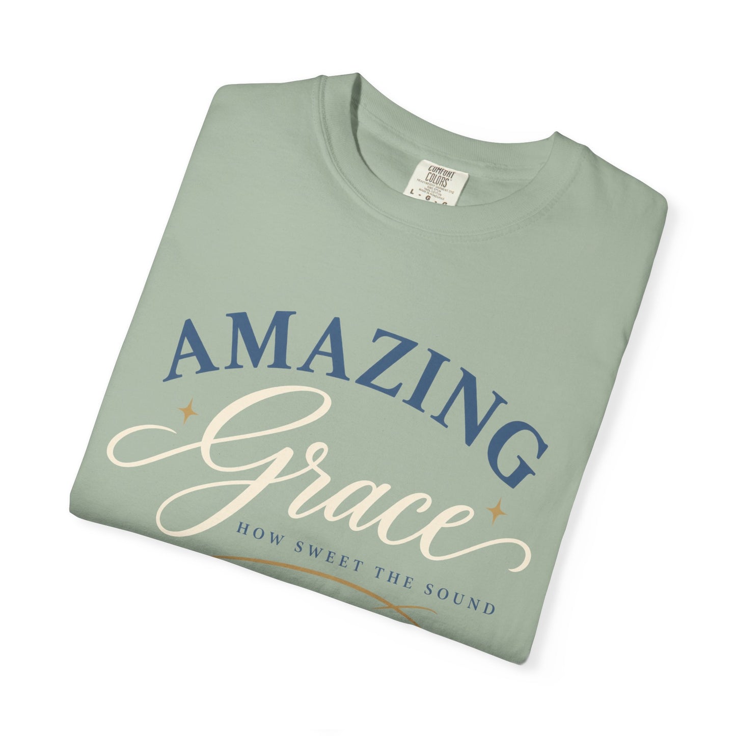 Amazing Grace script T-shirt | Christian faith typography tee