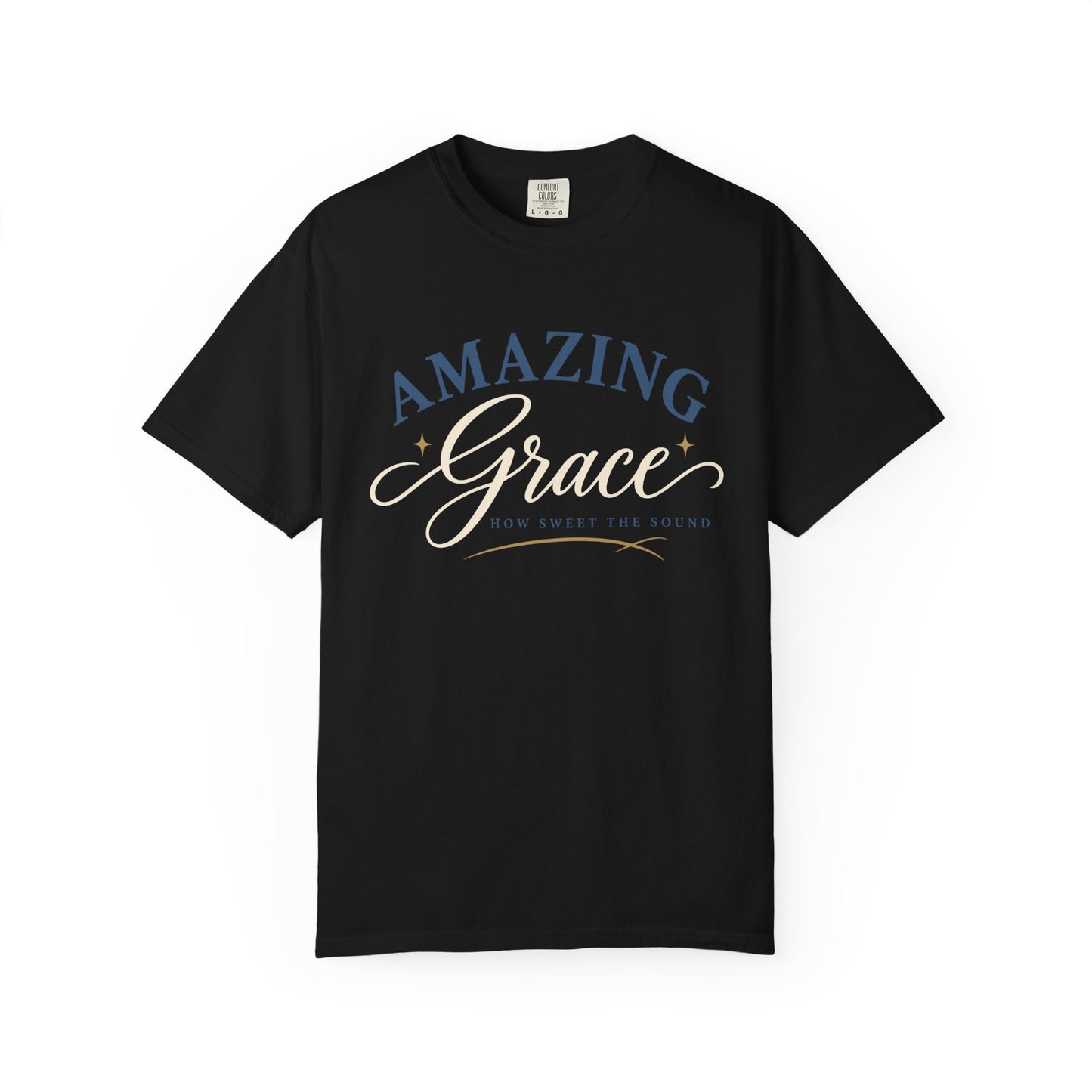 Amazing Grace script T-shirt | Christian faith typography tee