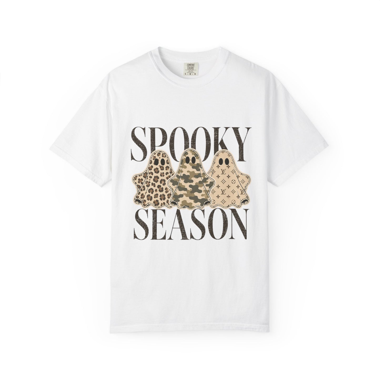 Spooky Season Ghost Shirt | Comfort Colors® Halloween Tee | Retro Fall Graphic Shirt