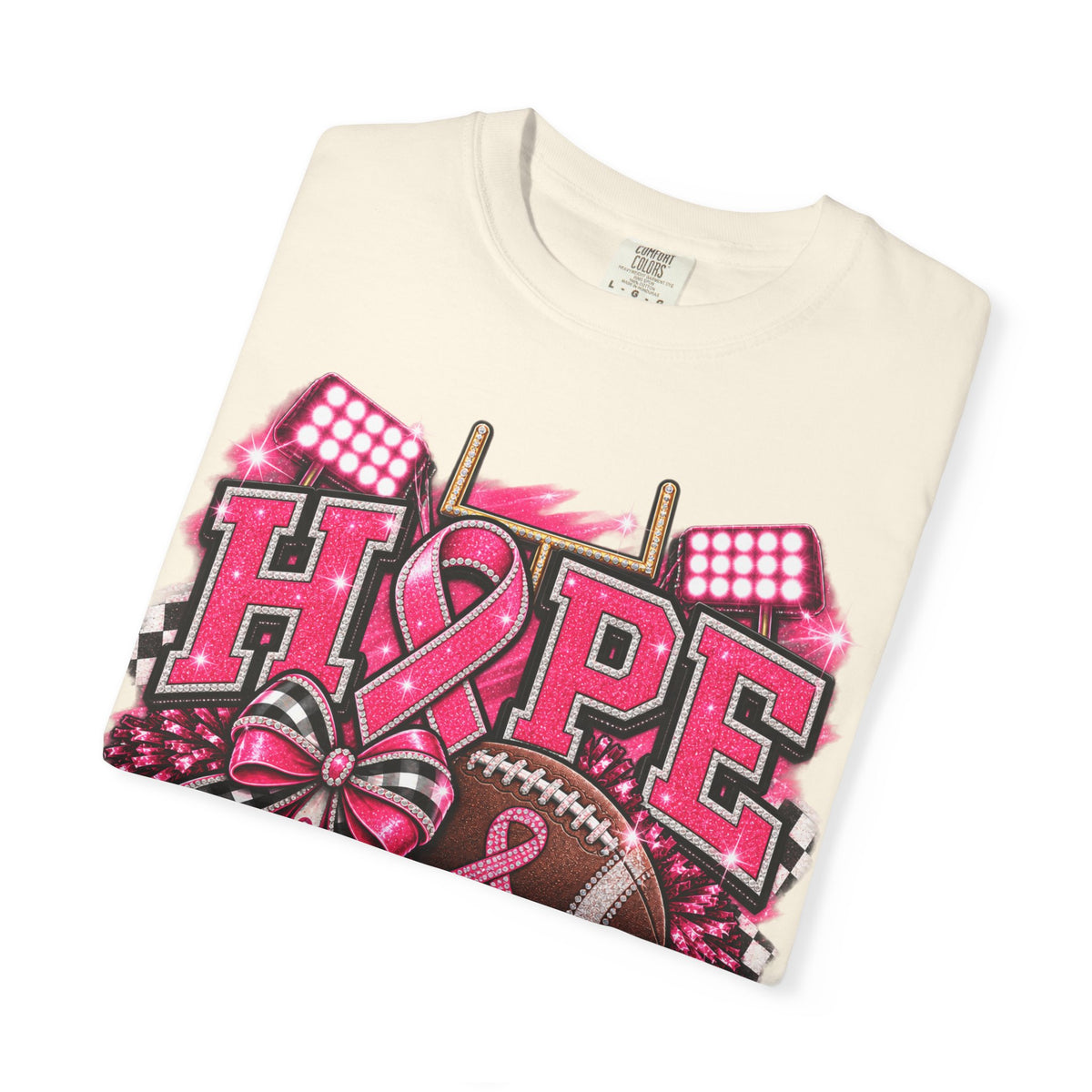 Hope Is Our Home Field cancer awareness football t-shirt – image 16