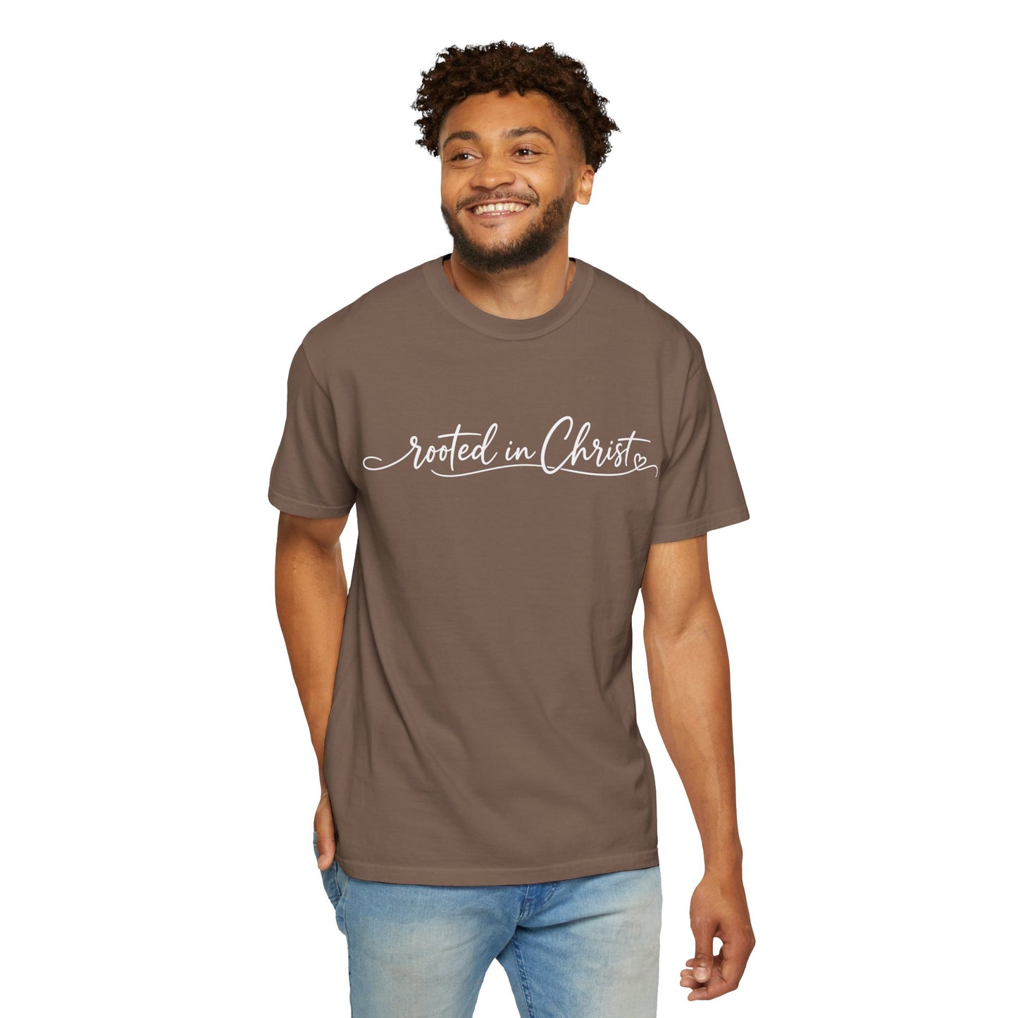 Rooted in Christ T-Shirt | Christian Faith Scripture Tee