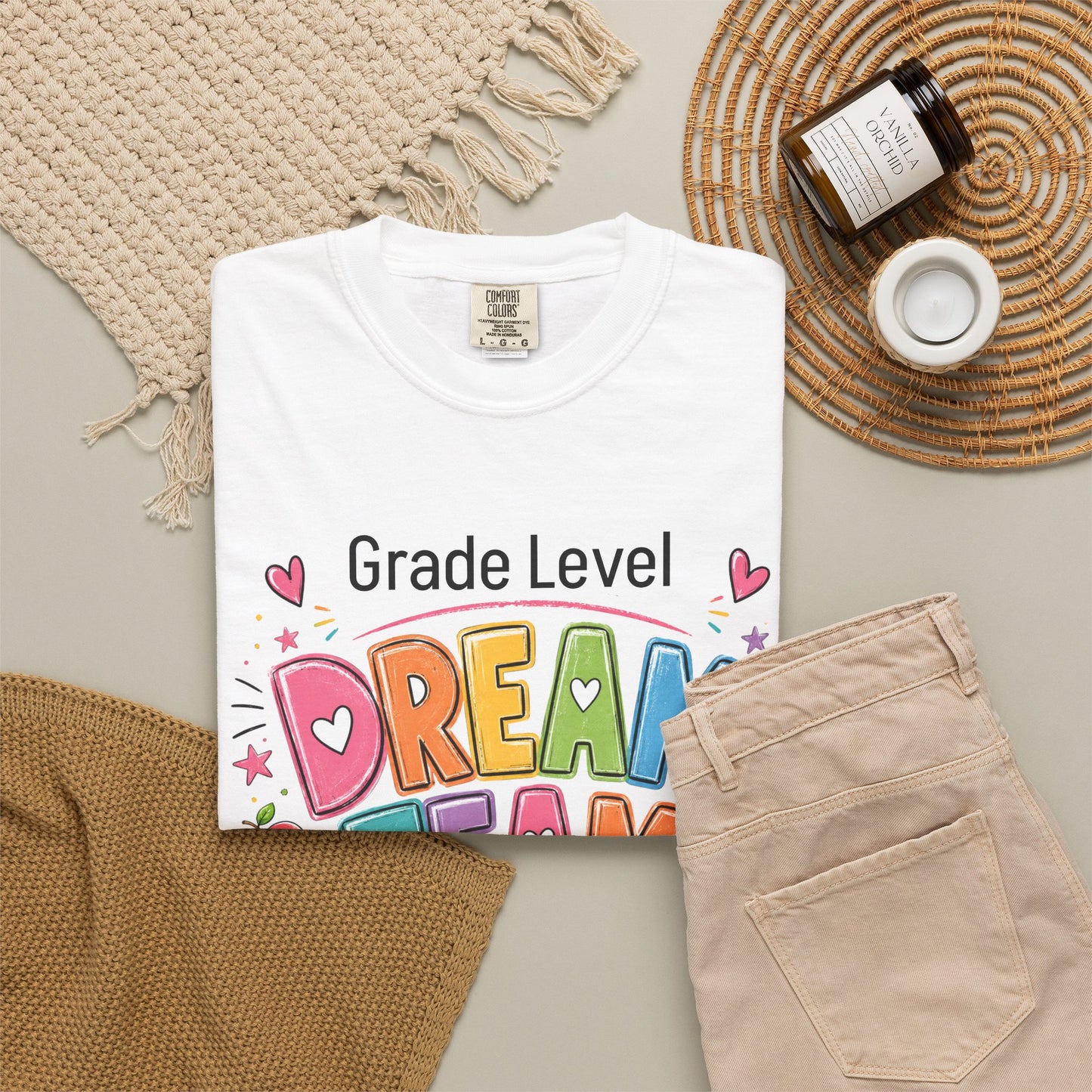 Dream Team Teacher T-Shirt – Personalized Grade Level Classroom Shirt