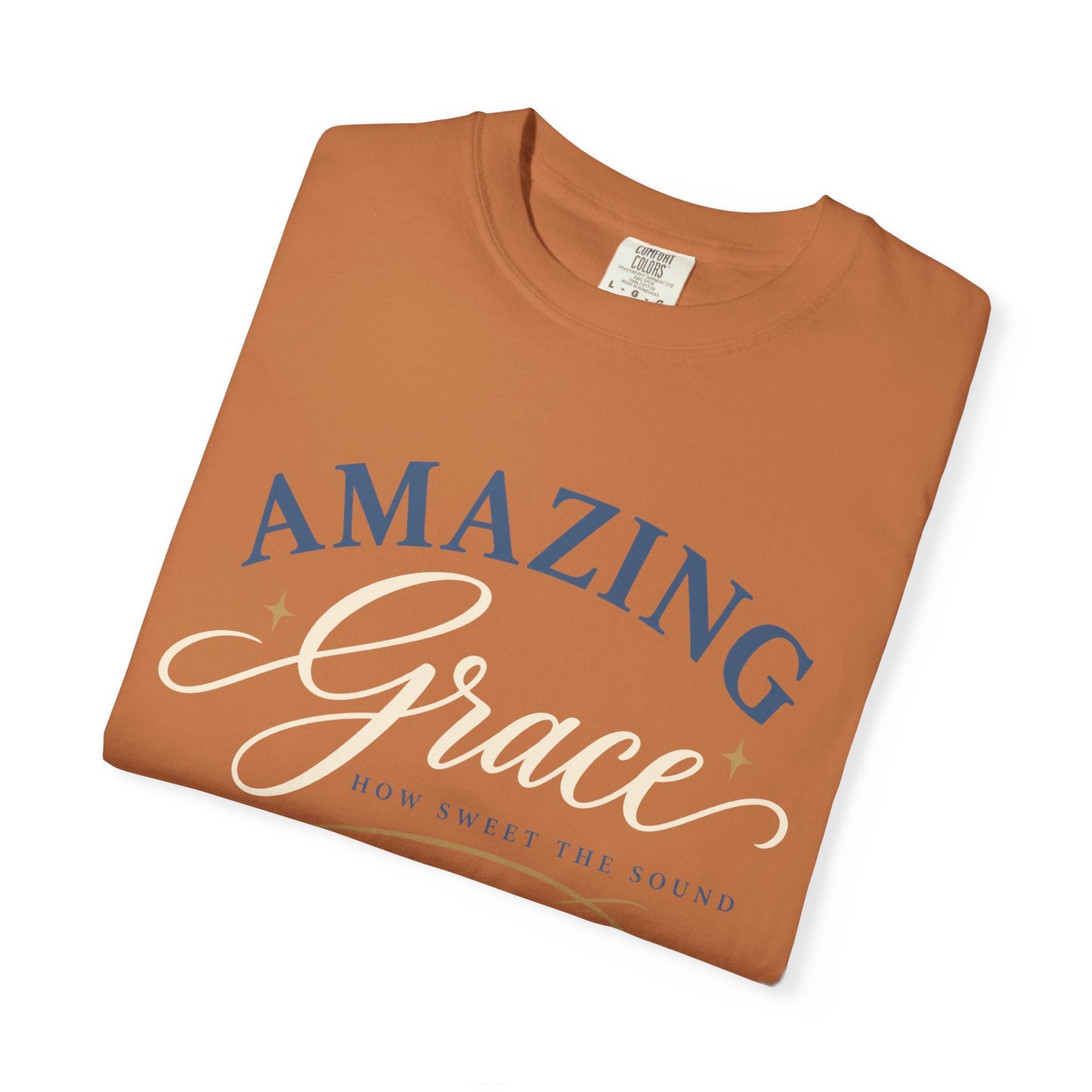 Amazing Grace script T-shirt | Christian faith typography tee