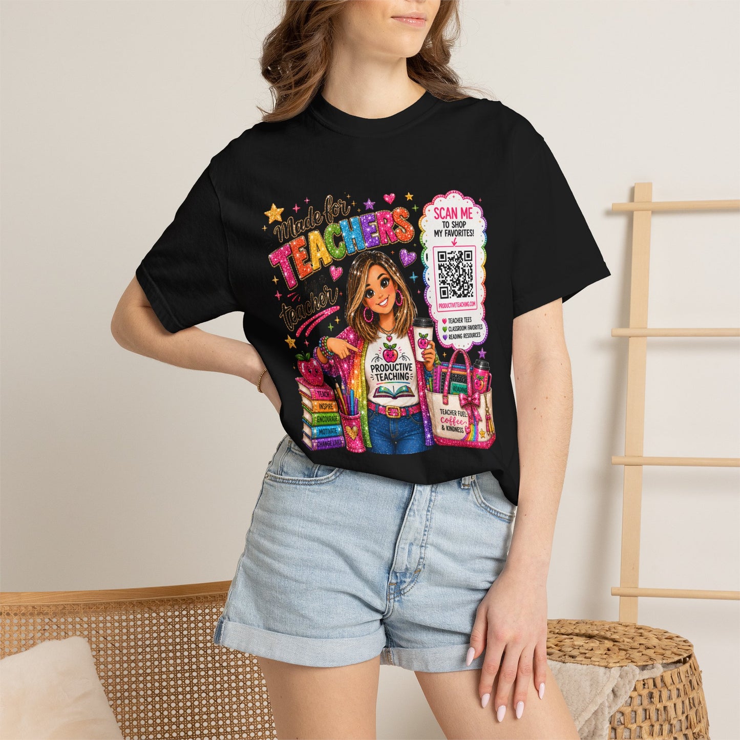 Made for Teachers T-Shirt — Cute Teacher Appreciation Graphic Tee