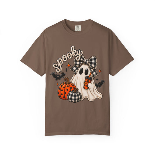 Spooky Ghost Pumpkin Tee | Halloween Printed T-Shirt