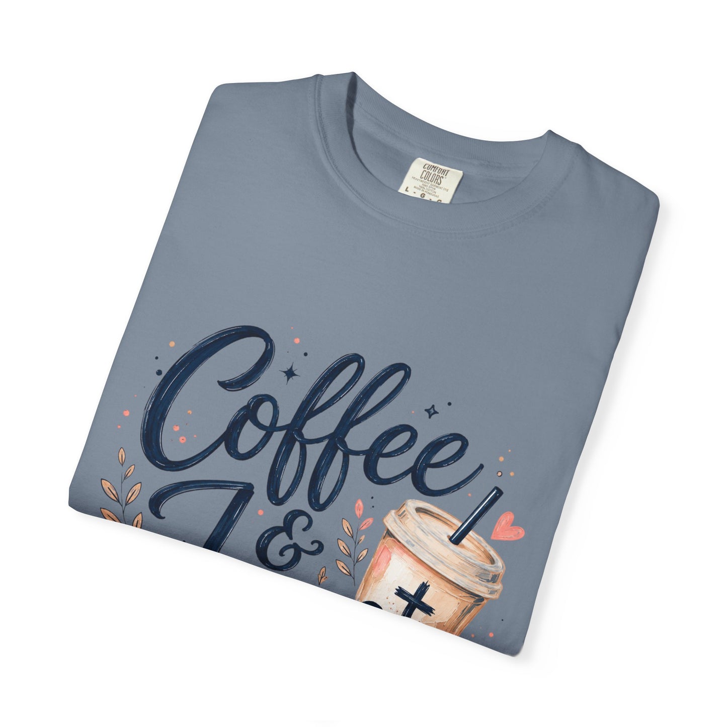 Coffee & Jesus T-shirt, Christian Crewneck Tee