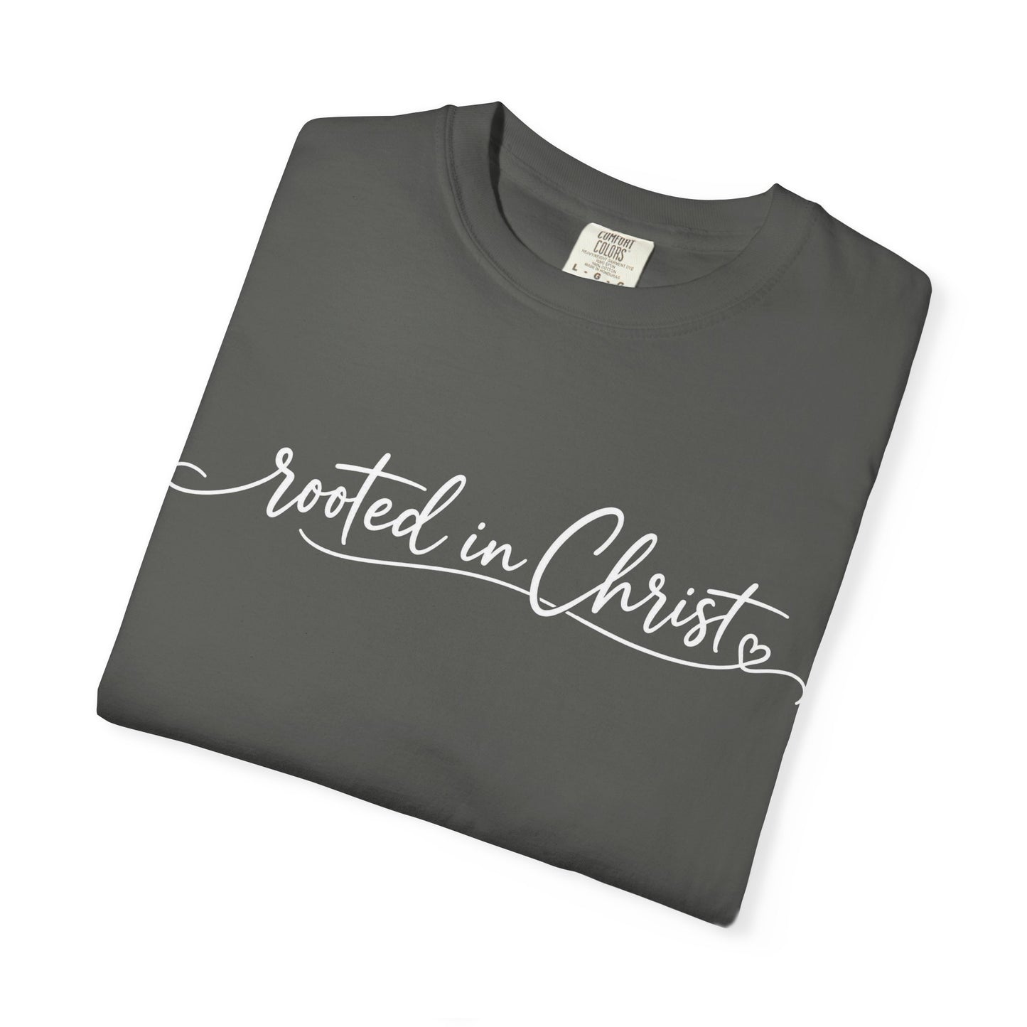 Rooted in Christ T-Shirt | Christian Faith Scripture Tee