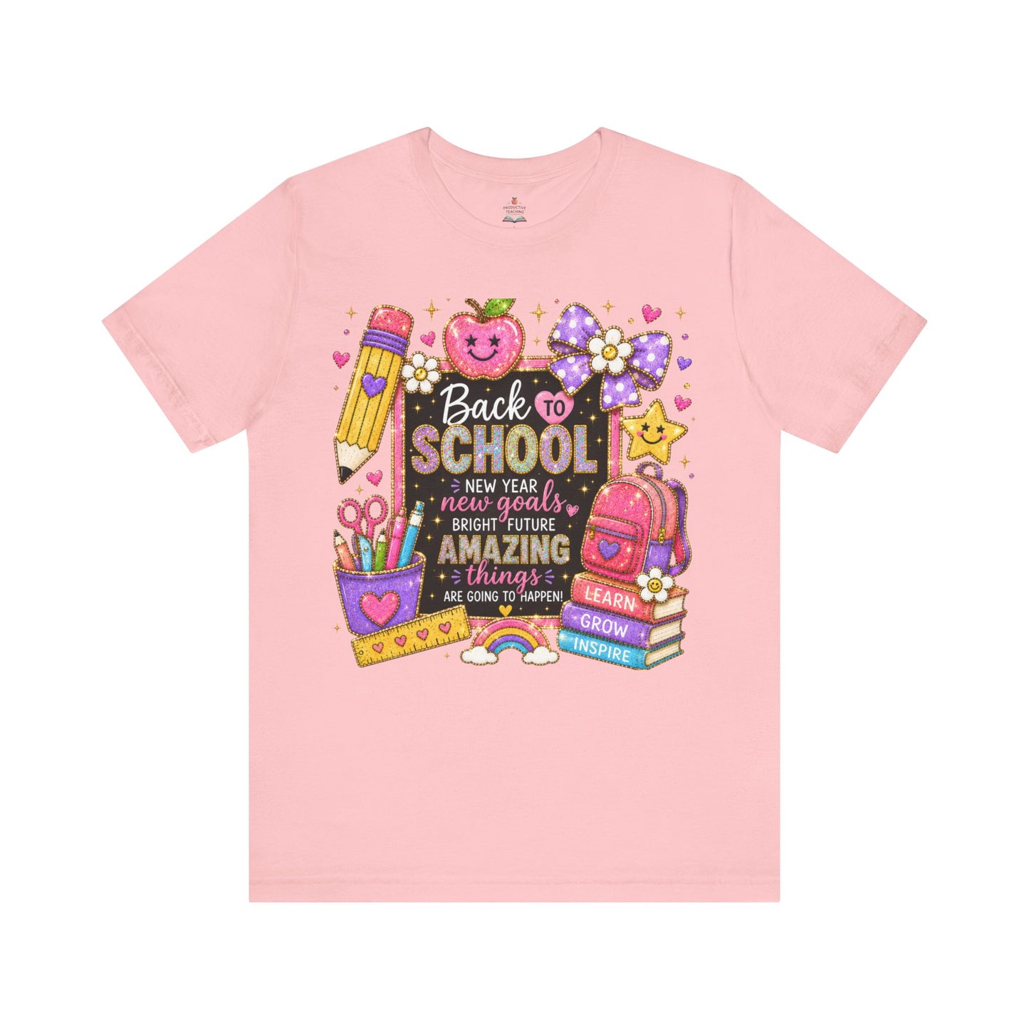 Back to SchoolTee — Cute Chalkboard Pencil Apple Design