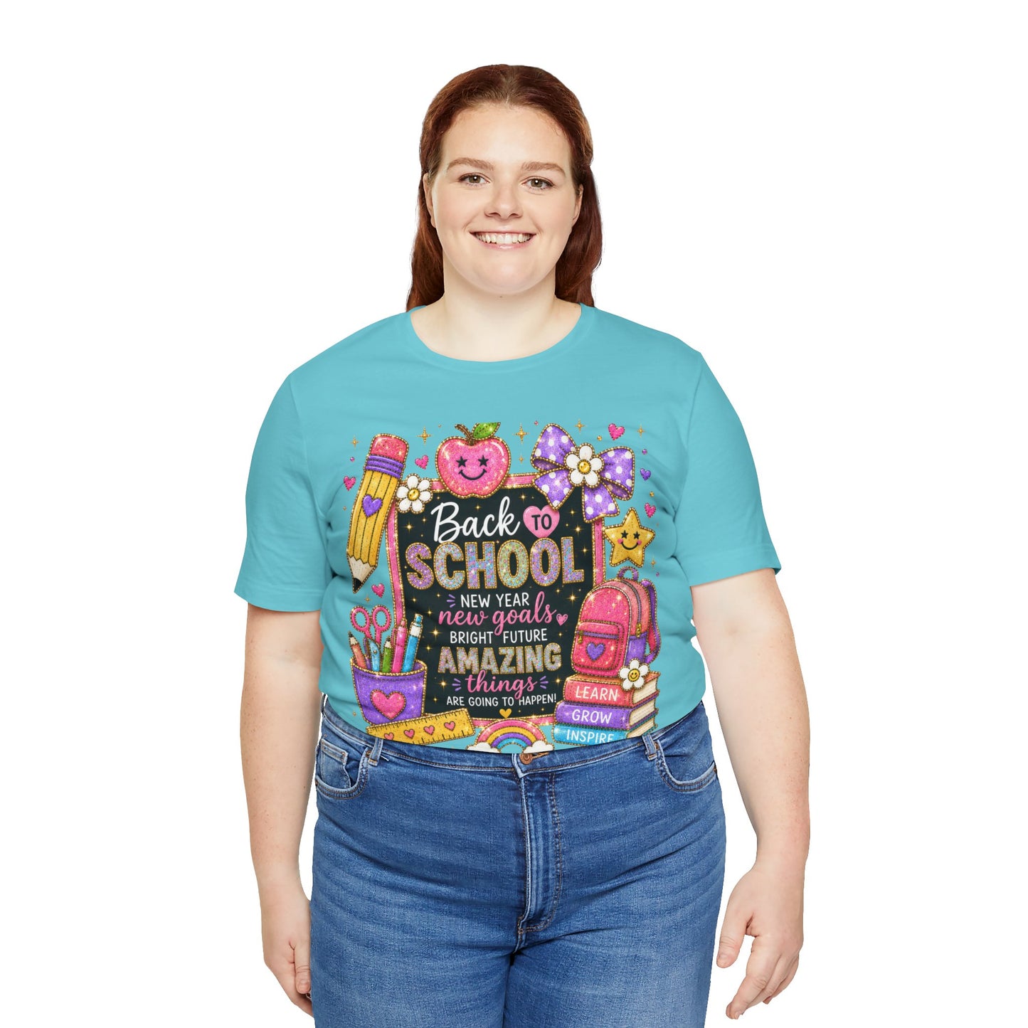 Back to SchoolTee — Cute Chalkboard Pencil Apple Design