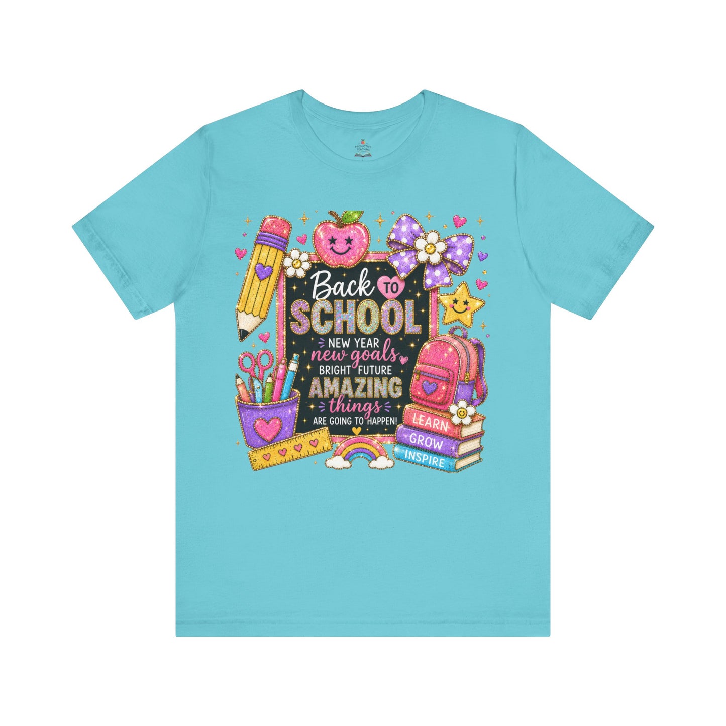 Back to SchoolTee — Cute Chalkboard Pencil Apple Design