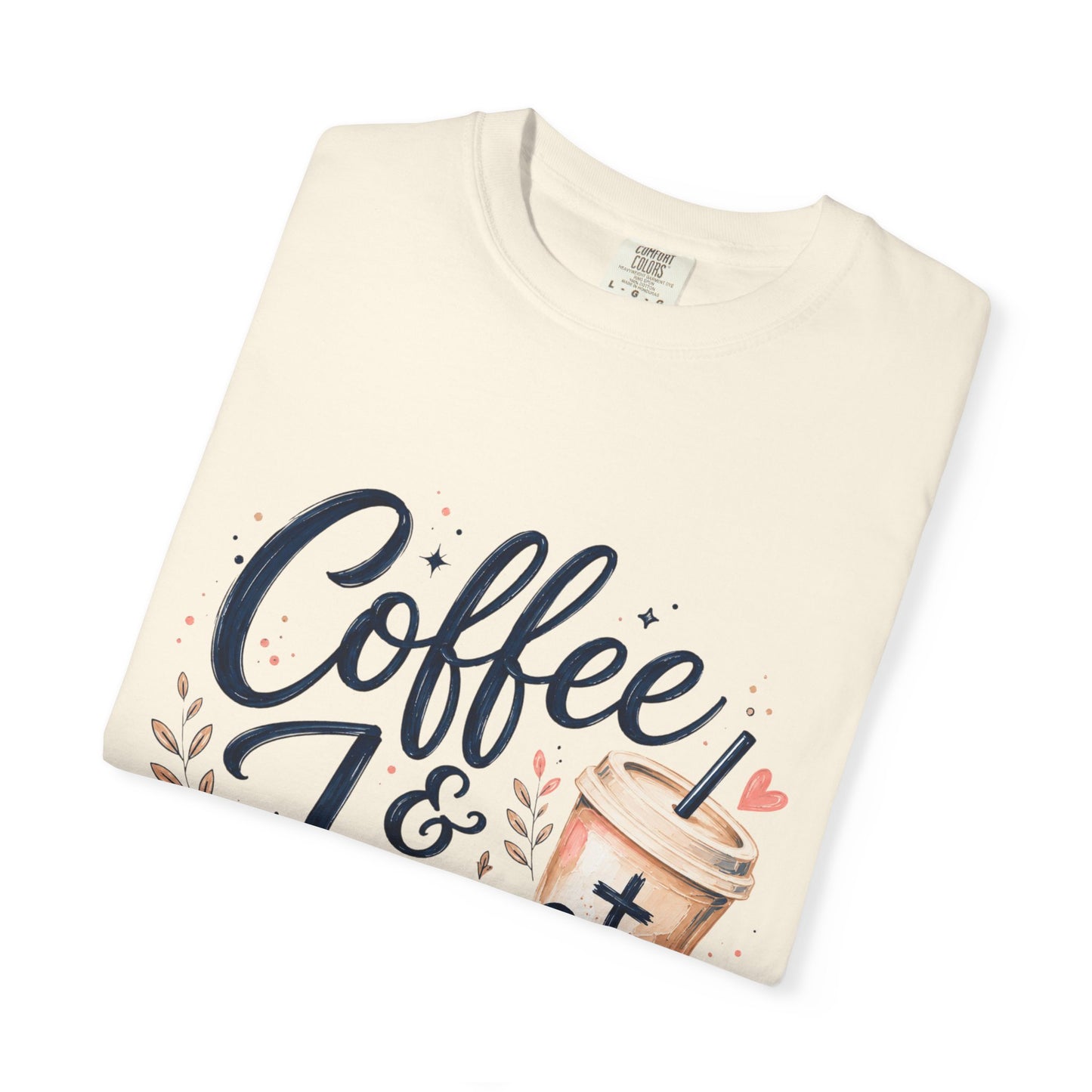 Coffee & Jesus T-shirt, Christian Crewneck Tee
