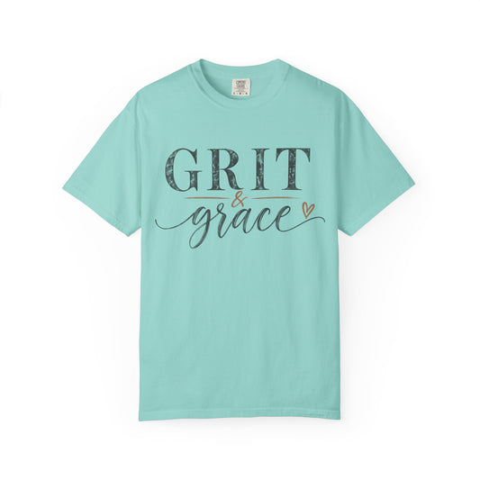 Grit & Grace T‑Shirt — Inspirational Script Graphic Tee