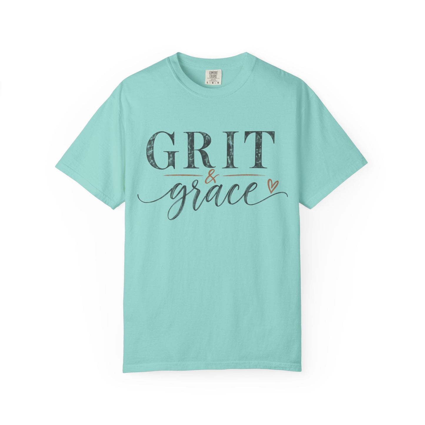 Grit & Grace T‑Shirt — Inspirational Script Graphic Tee