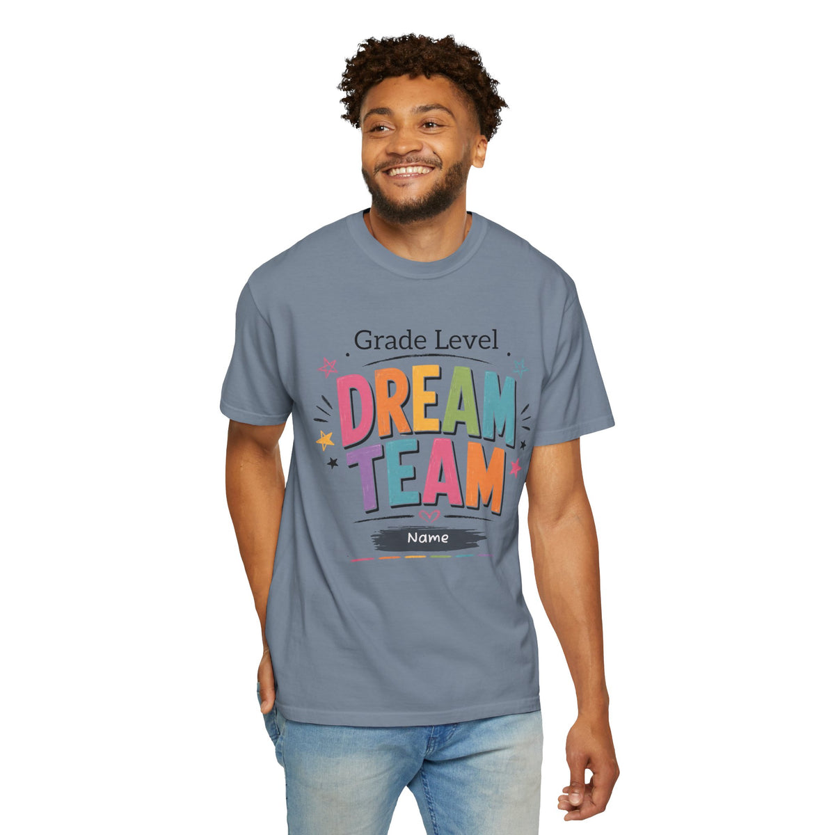 Personalized Dream Team teacher shirt – color variant 1