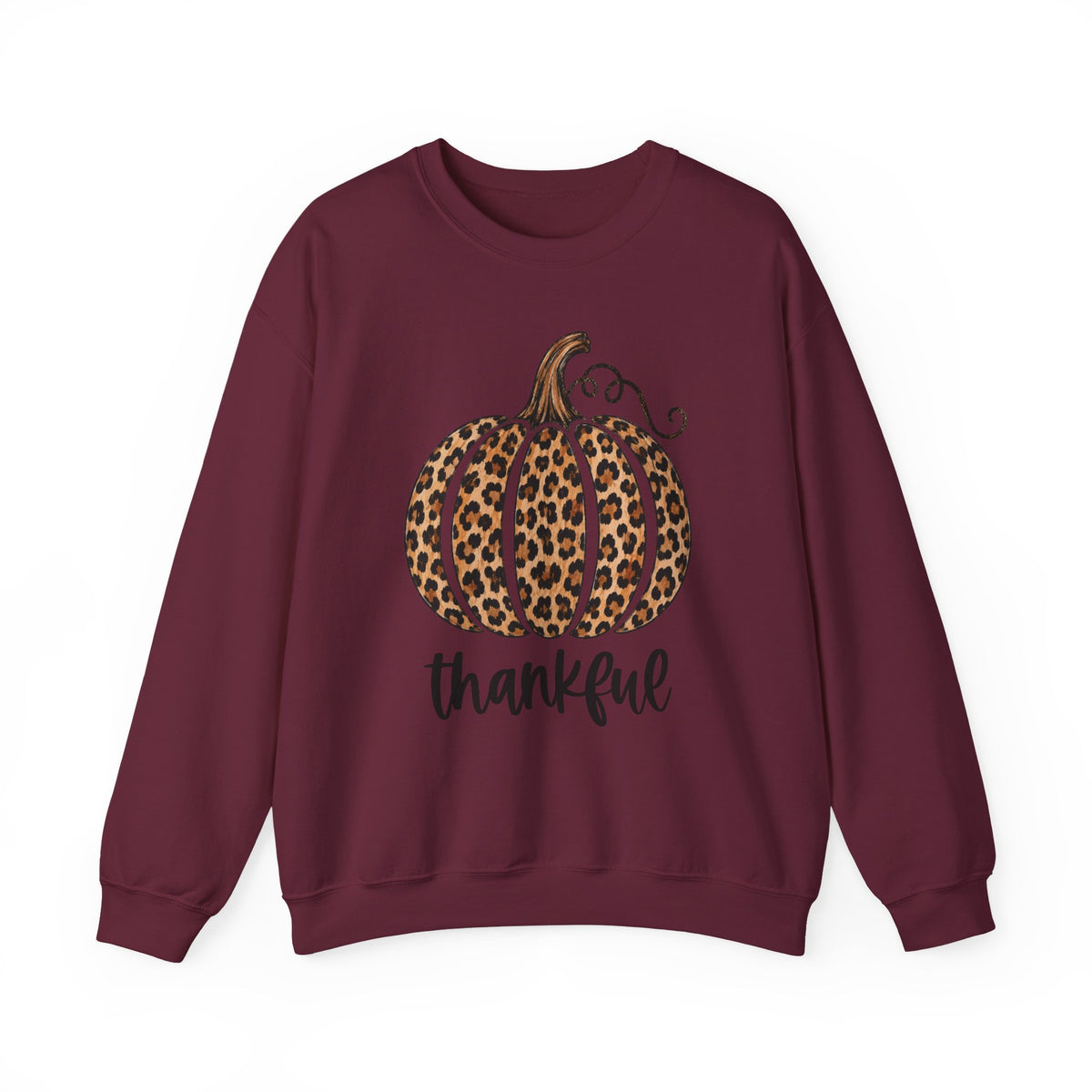 Thankful Leopard Pumpkin fall crewneck sweatshirt – color variant 8