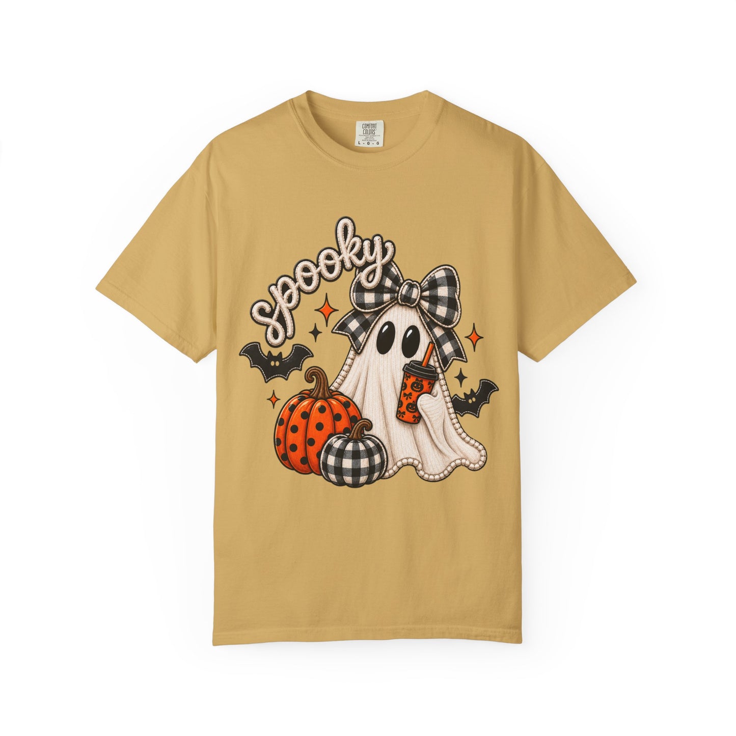 Spooky Ghost Pumpkin Tee | Halloween Printed T-Shirt