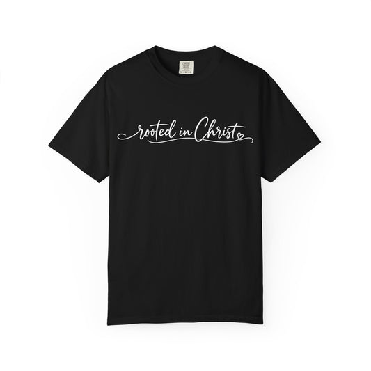 Rooted in Christ T-Shirt | Christian Faith Scripture Tee