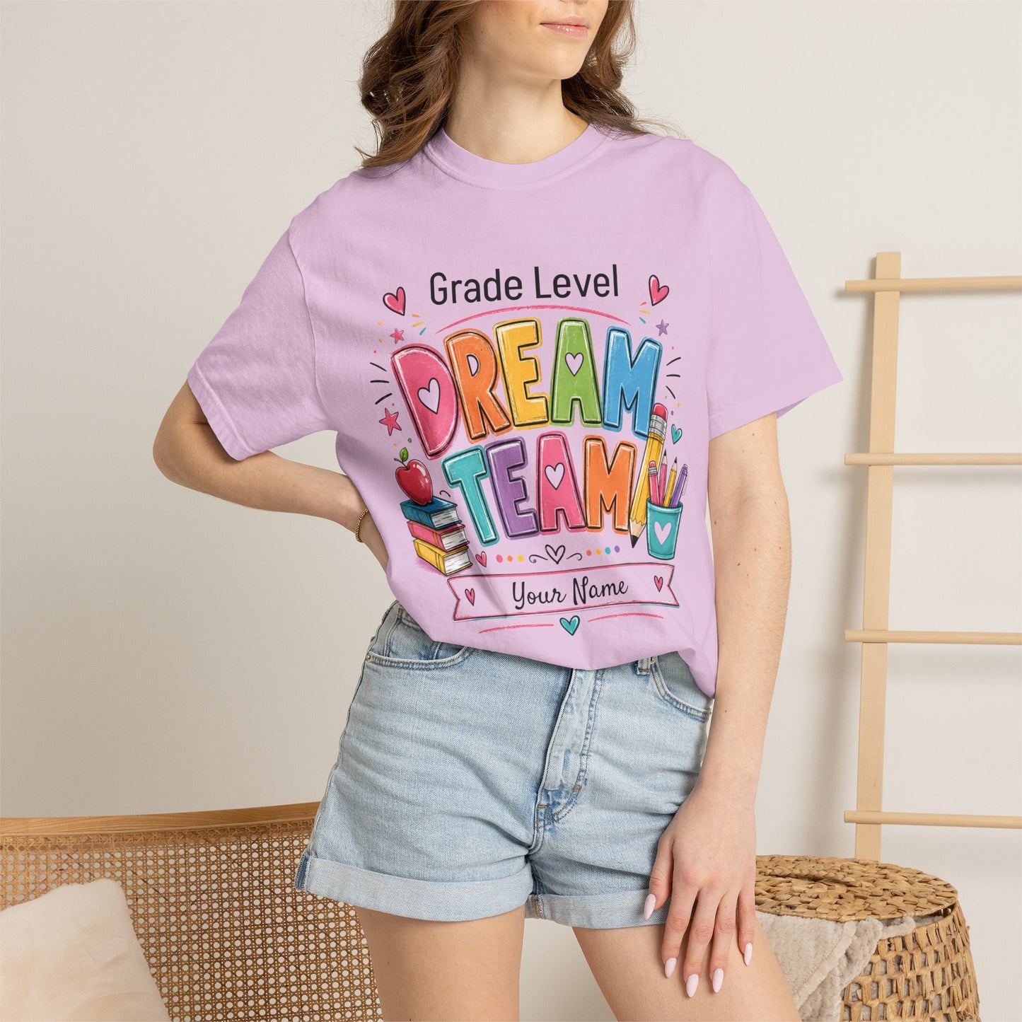 Dream Team Teacher T-Shirt – Personalized Grade Level Classroom Shirt
