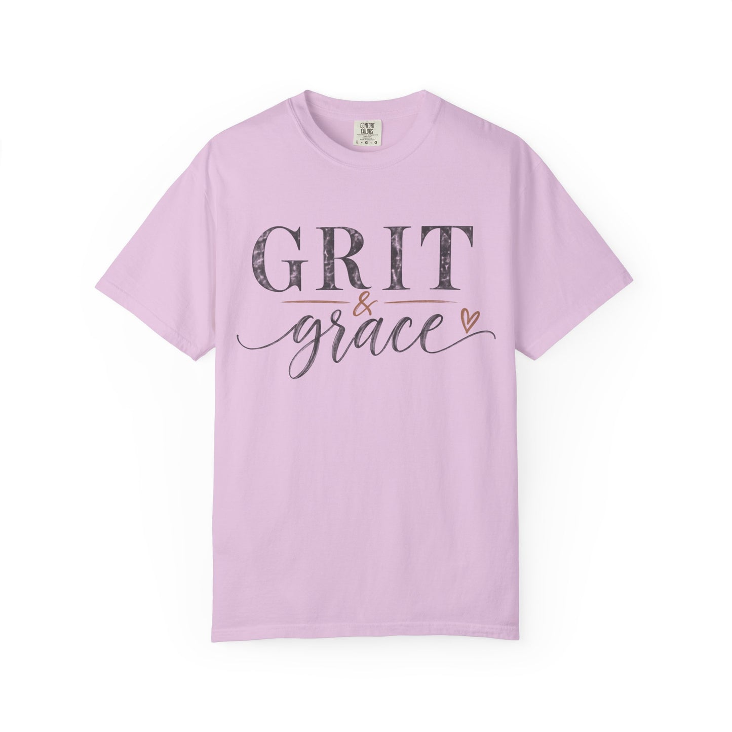 Grit & Grace T‑Shirt — Inspirational Script Graphic Tee