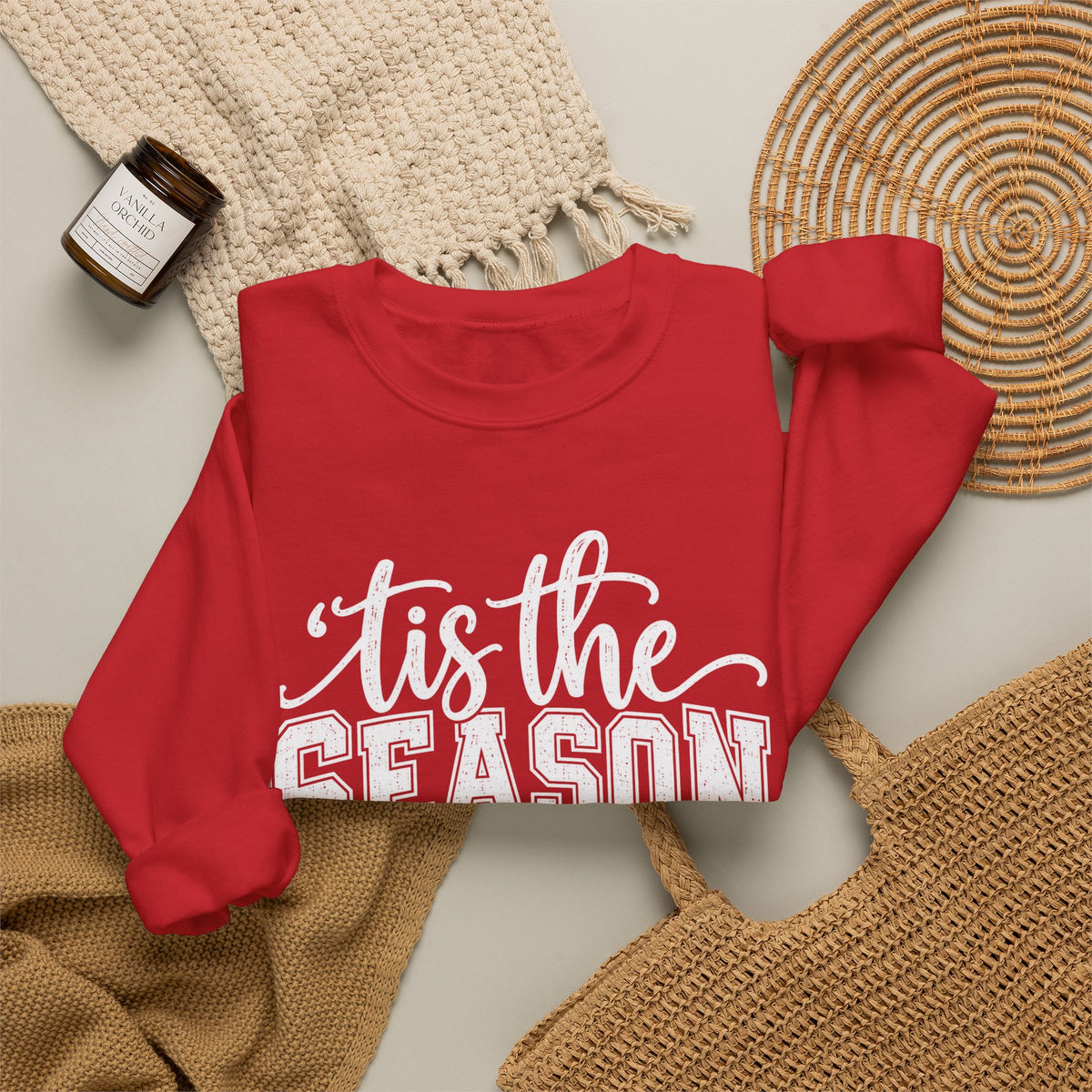 Football 'Tis The Season holiday crewneck sweatshirt – color variant 26