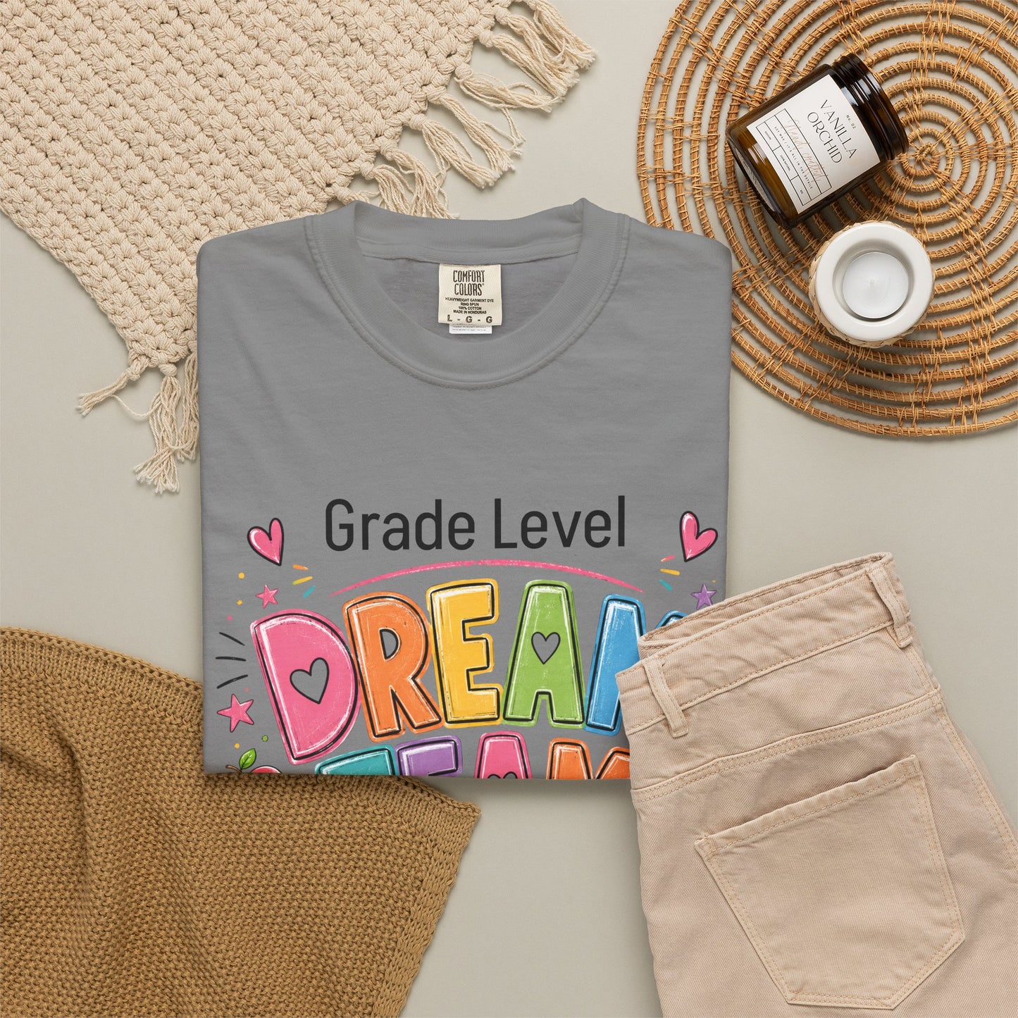 Dream Team Teacher T-Shirt – Personalized Grade Level Classroom Shirt
