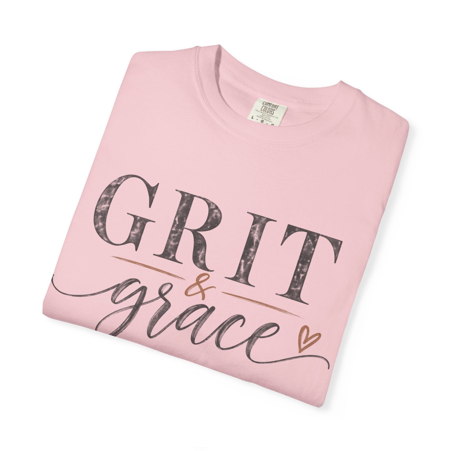 Grit & Grace T‑Shirt — Inspirational Script Graphic Tee