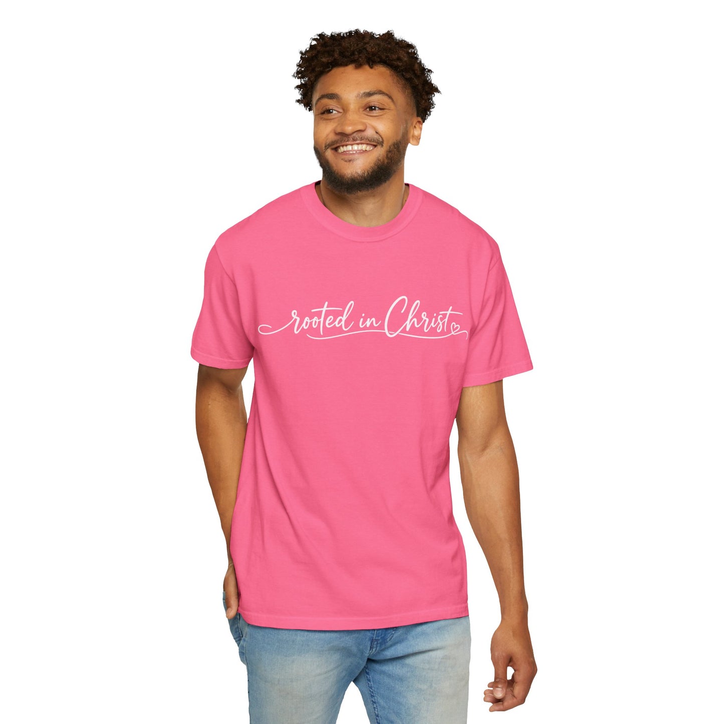 Rooted in Christ T-Shirt | Christian Faith Scripture Tee