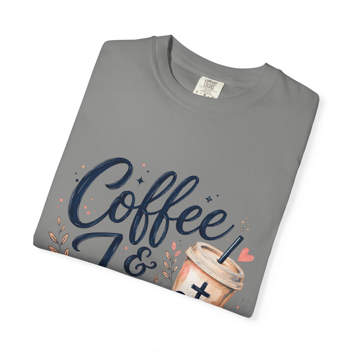 Coffee & Jesus T-shirt, Christian Crewneck Tee