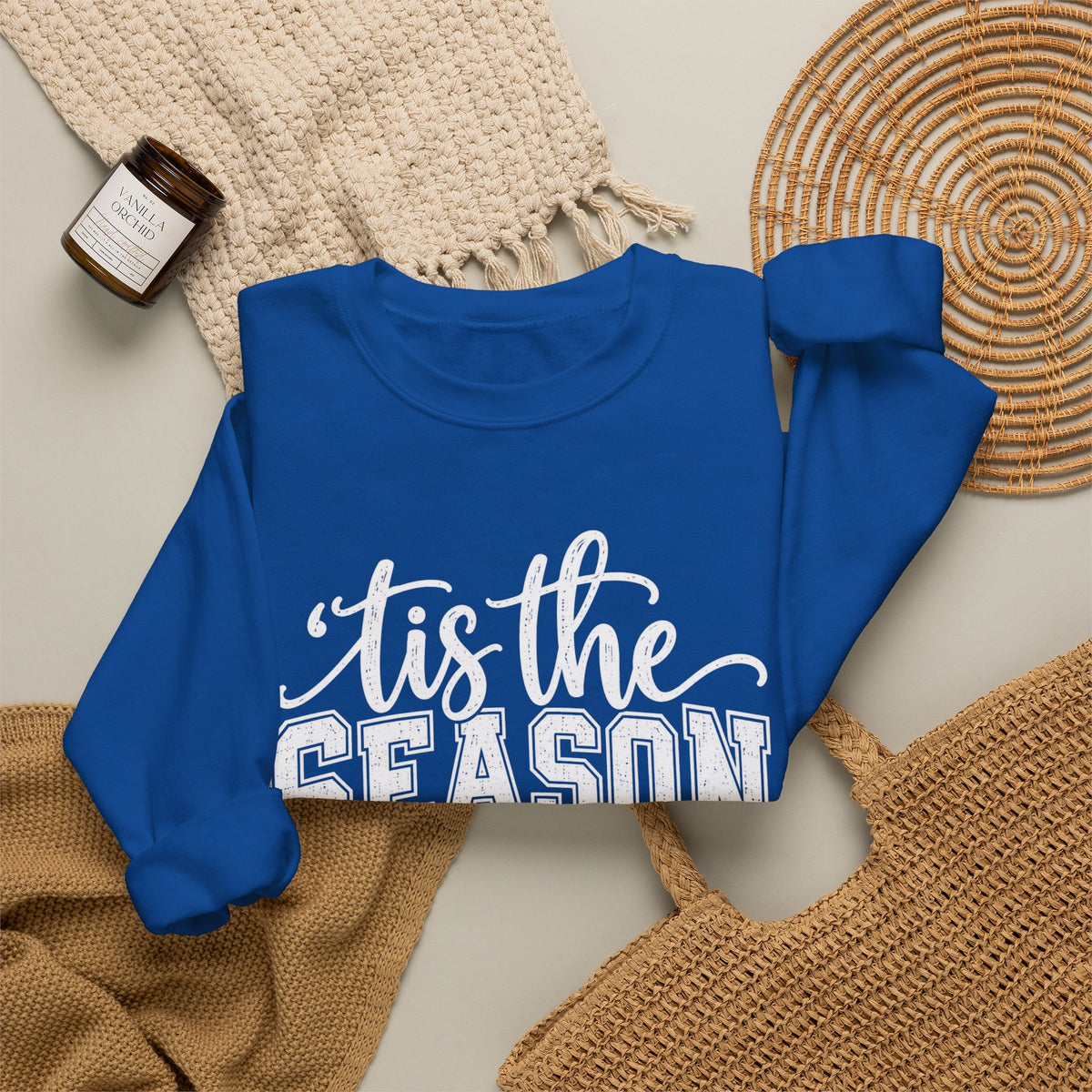 Football 'Tis The Season holiday crewneck sweatshirt – color variant 20