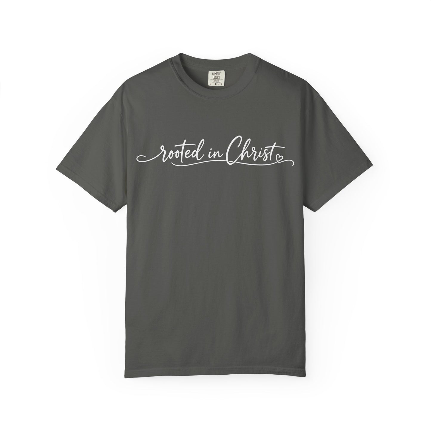 Rooted in Christ T-Shirt | Christian Faith Scripture Tee