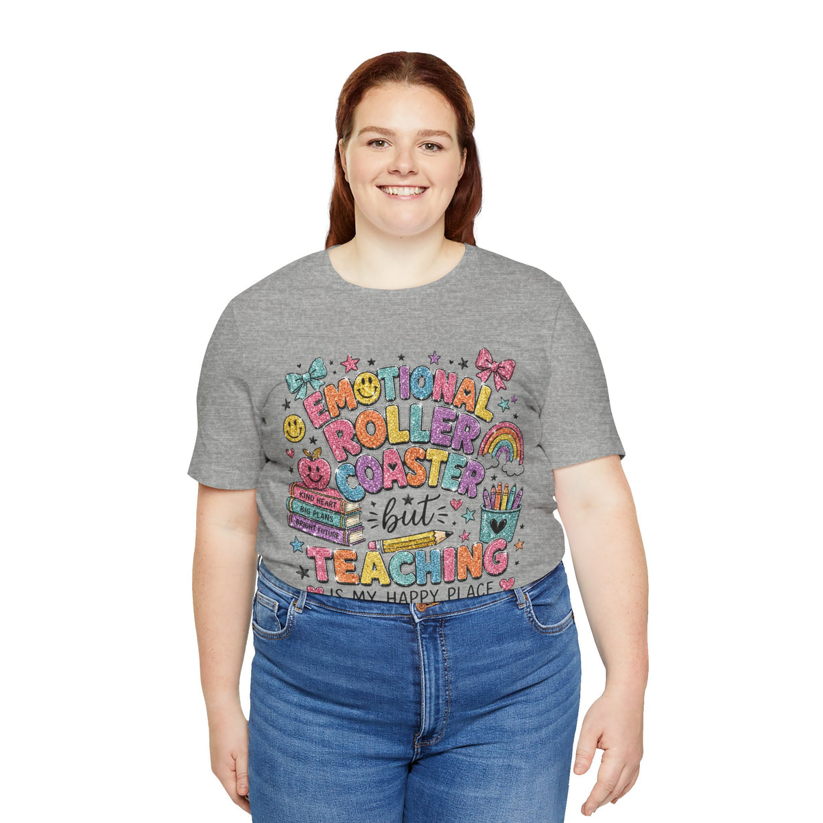 Teaching Is My Happy Place teacher shirt – color variant 6