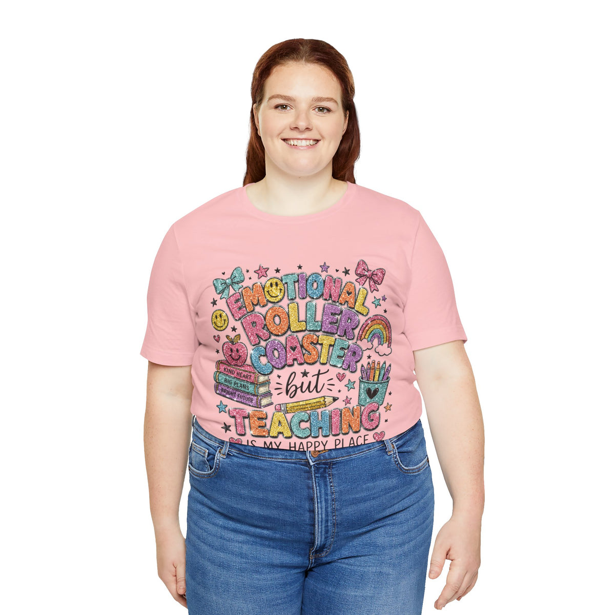 Teaching Is My Happy Place teacher shirt – color variant 7