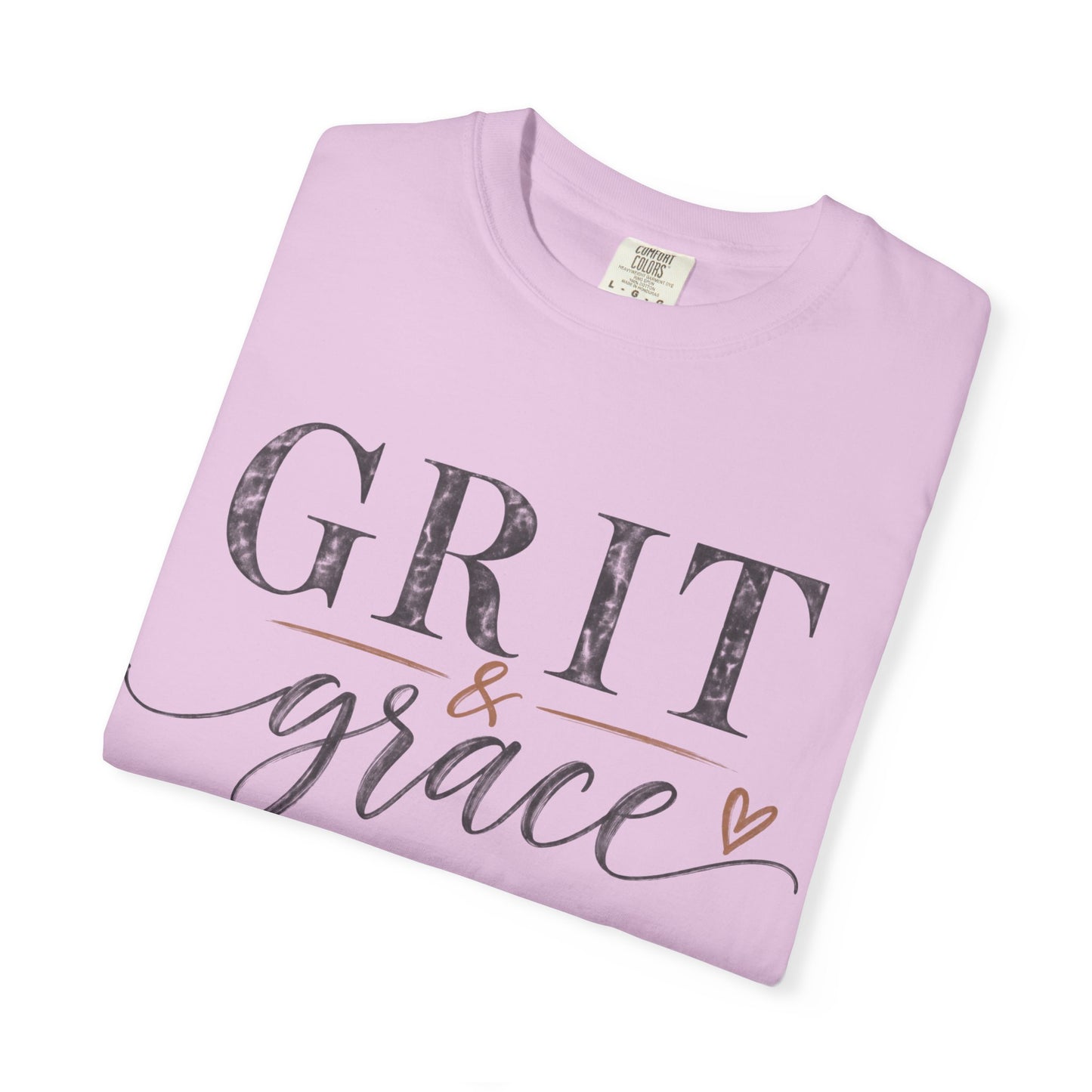 Grit & Grace T‑Shirt — Inspirational Script Graphic Tee